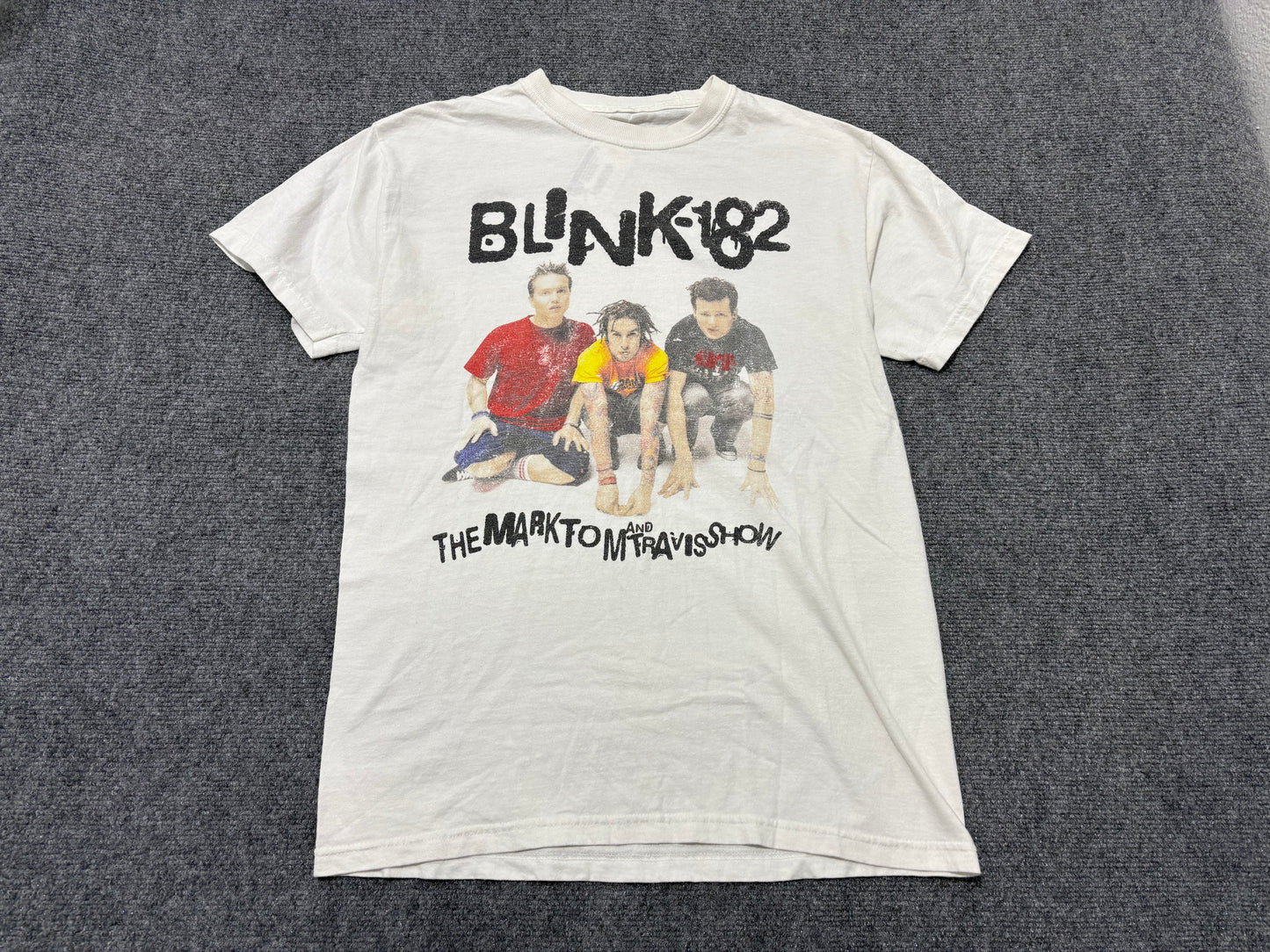 Blink 182 the Mark Tom and Travis Show Tee - White Size Large