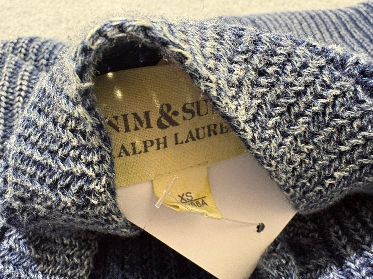 Ralph Lauren Denim Supply Waffle Knit Cardigan - Navy Size XS (CON)