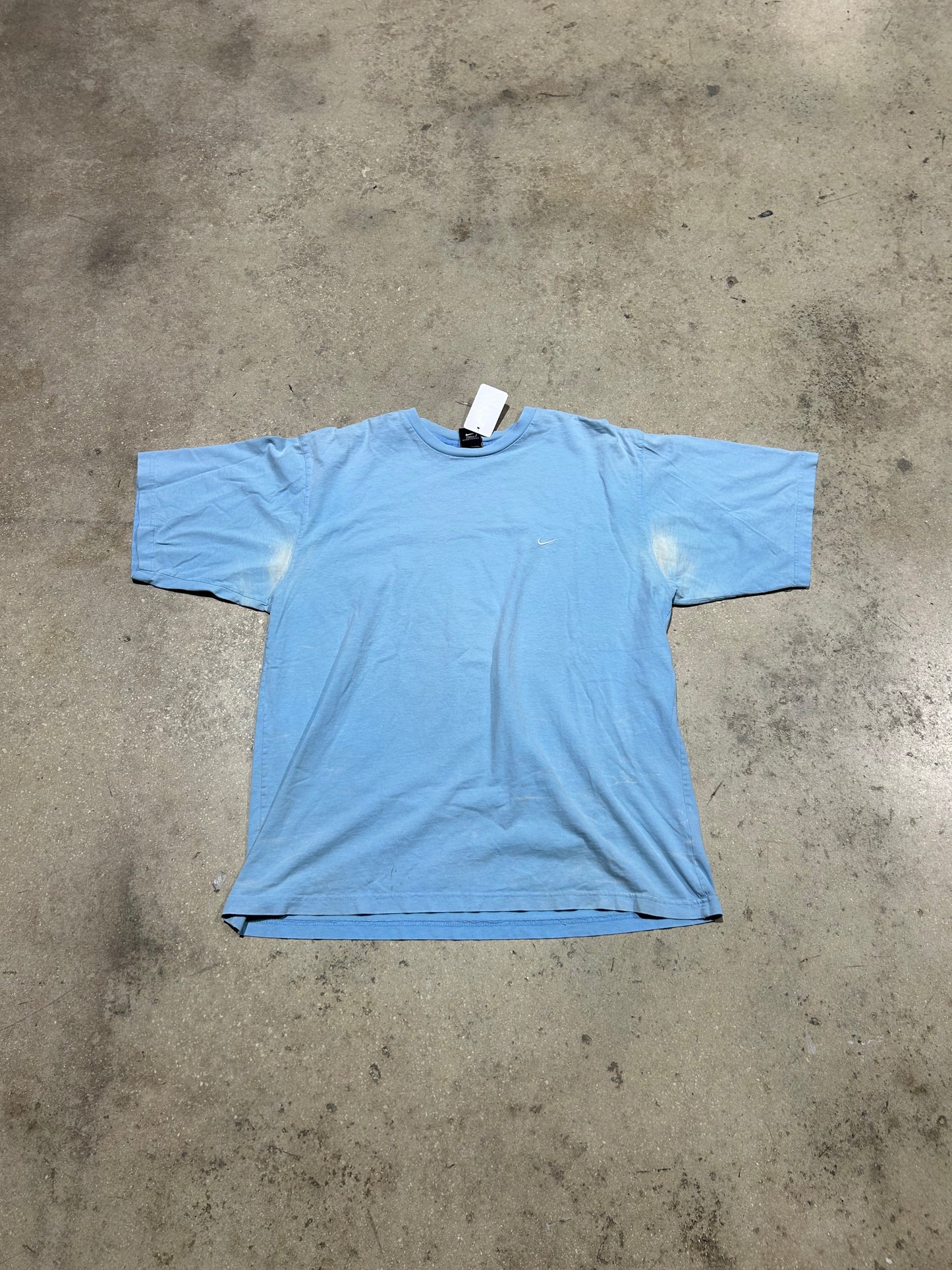 Nike Small Logo Tee - Baby Blue Size XXL