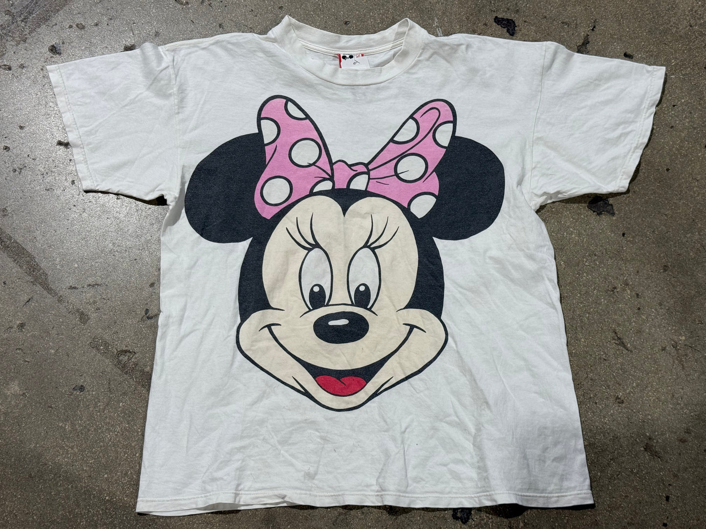 90s Disney Minnie Big Face Tee - White Size XL