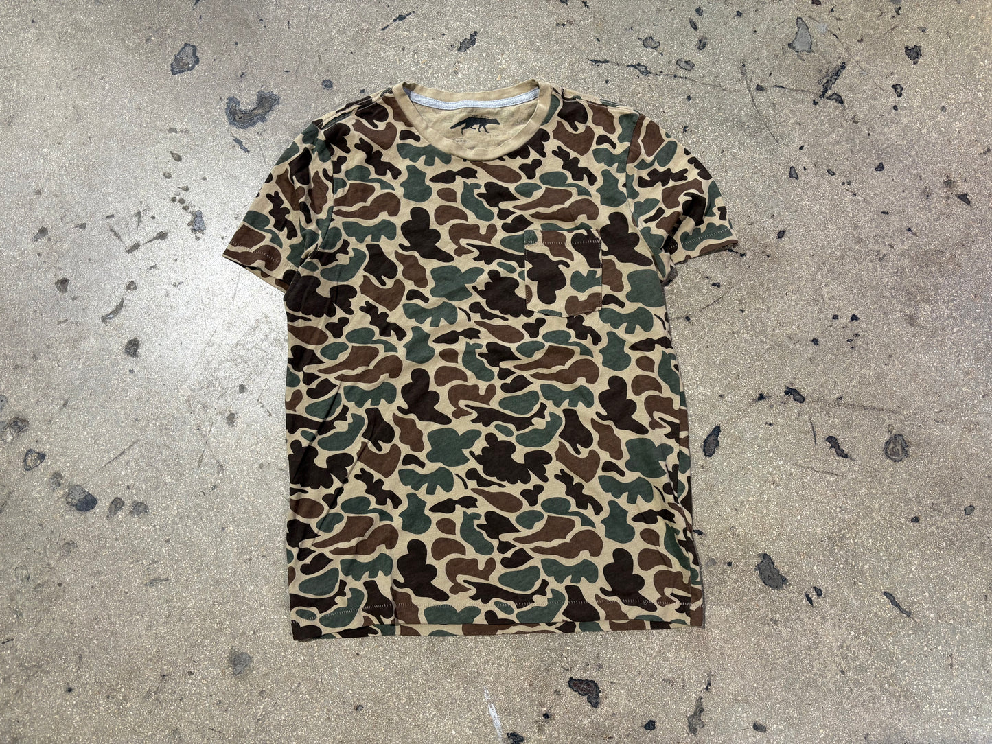 Duck Camo Pocket Tee - Camo Size Medium