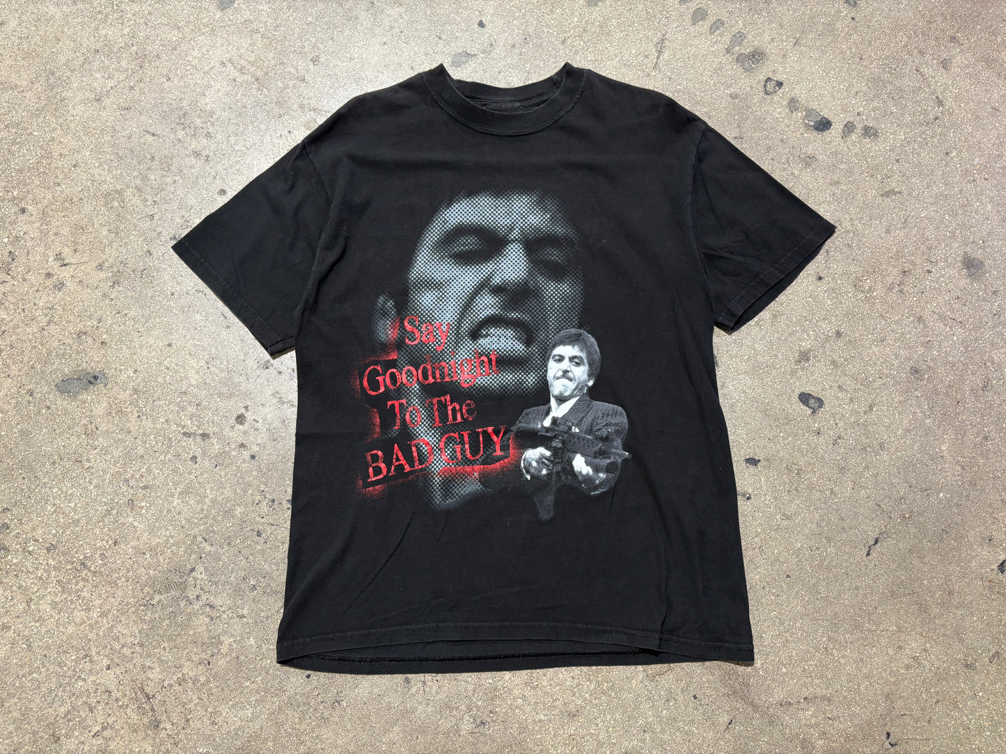 Scarface Say Goodnight Tee - Black Size XL