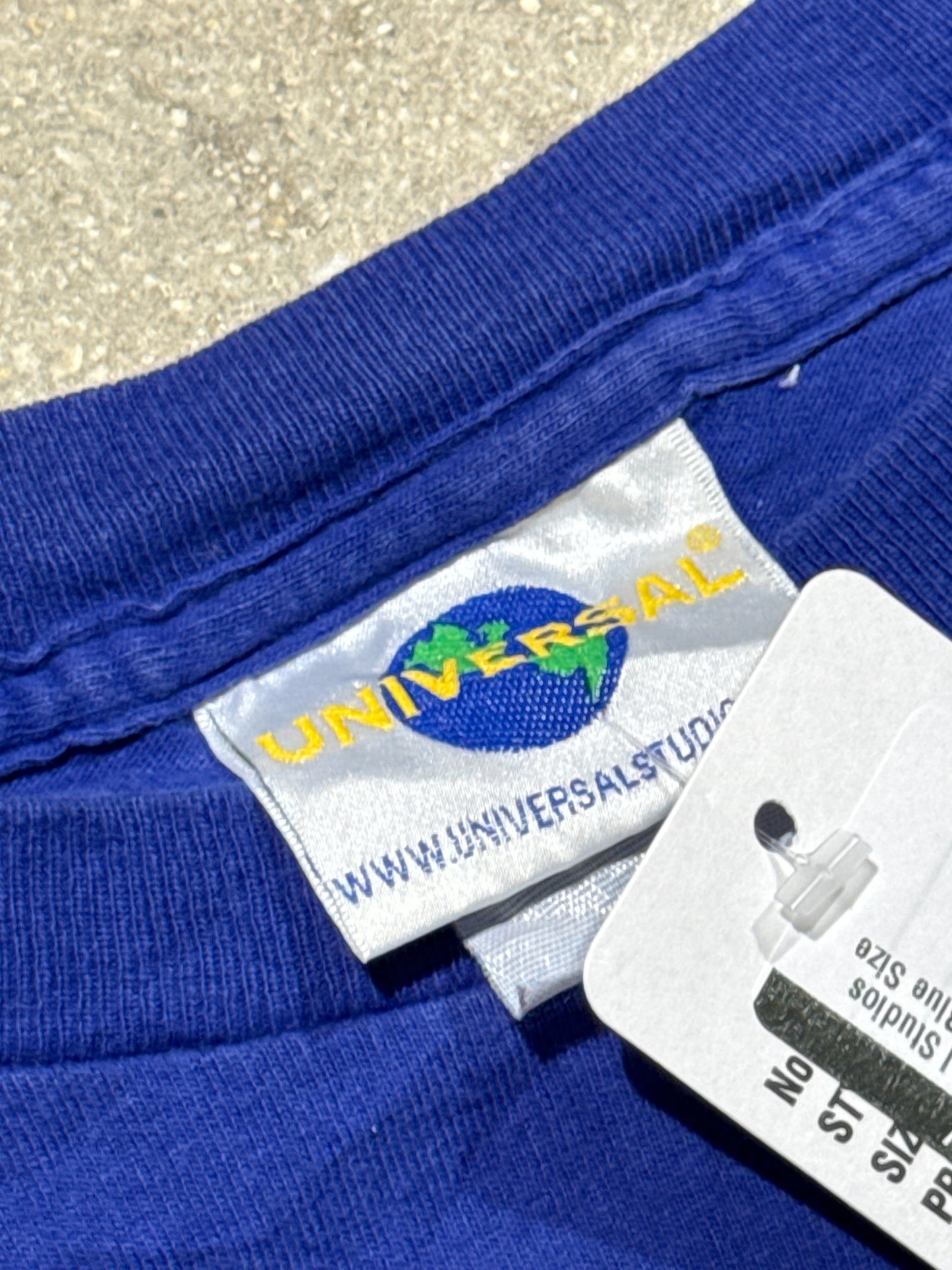 1998 Universal Studios Marvel Tee - Blue Size Large