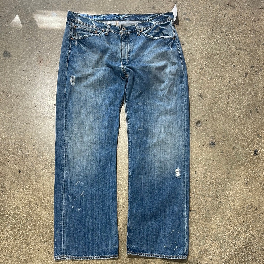 Polo Ralph Lauren Polo Jeans Company Distressed Denim Jeans - Light Wash Size 34x32