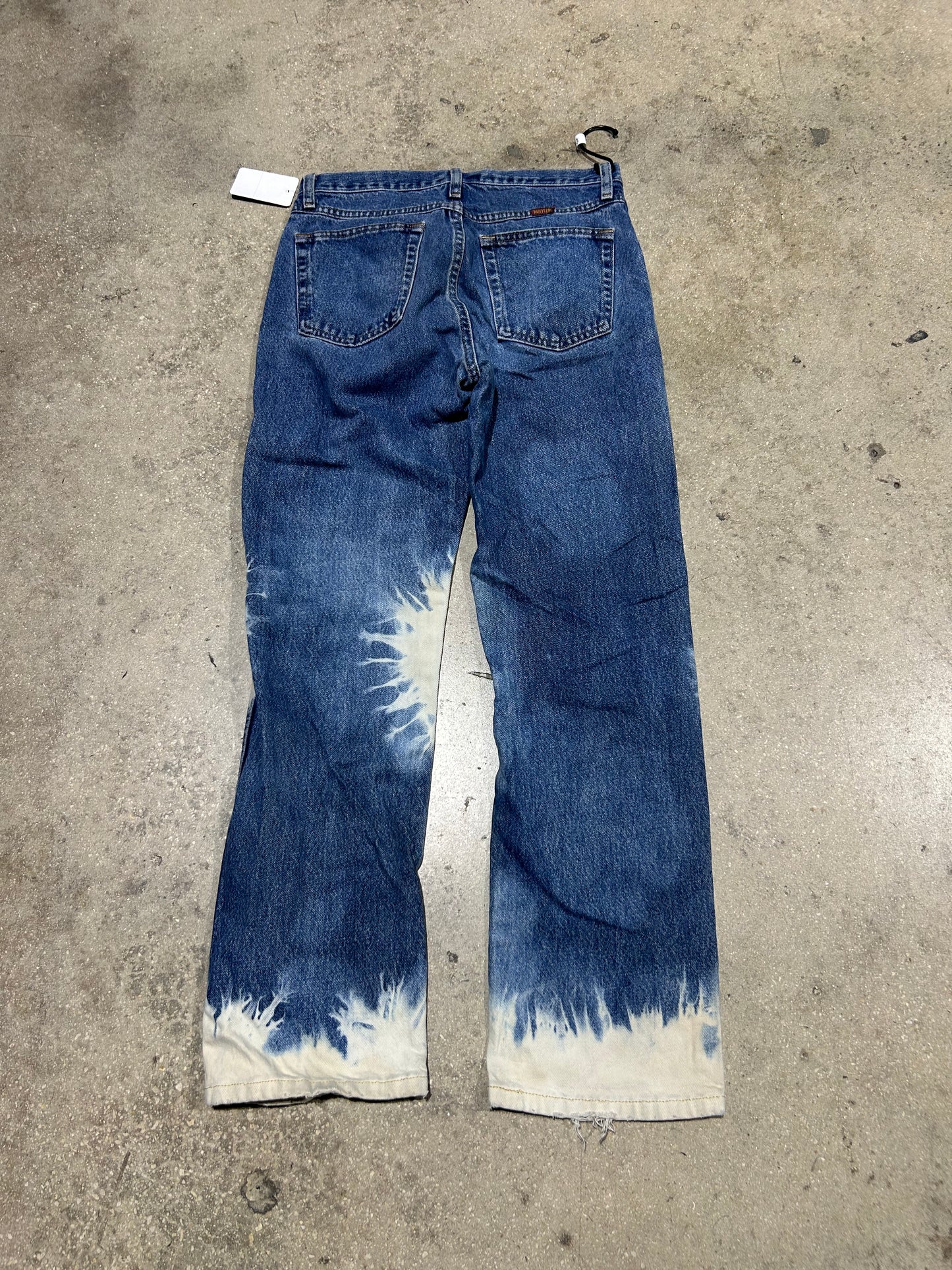 Rustler Bleached Denim Jeans - Blue/Bleach Size 30x30