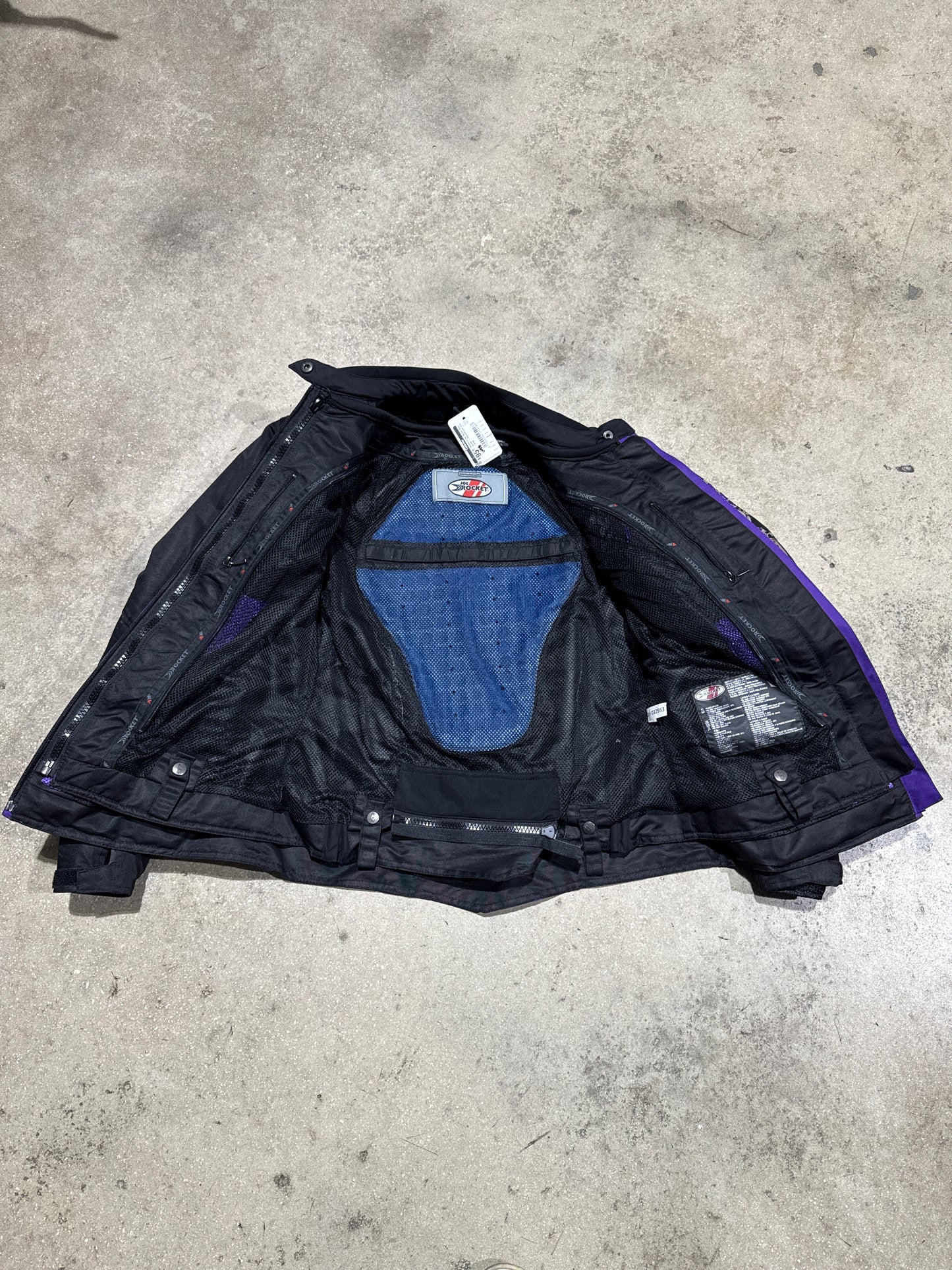 Women's Joe Rocket Moto Jacket - Black/Purple Size Large