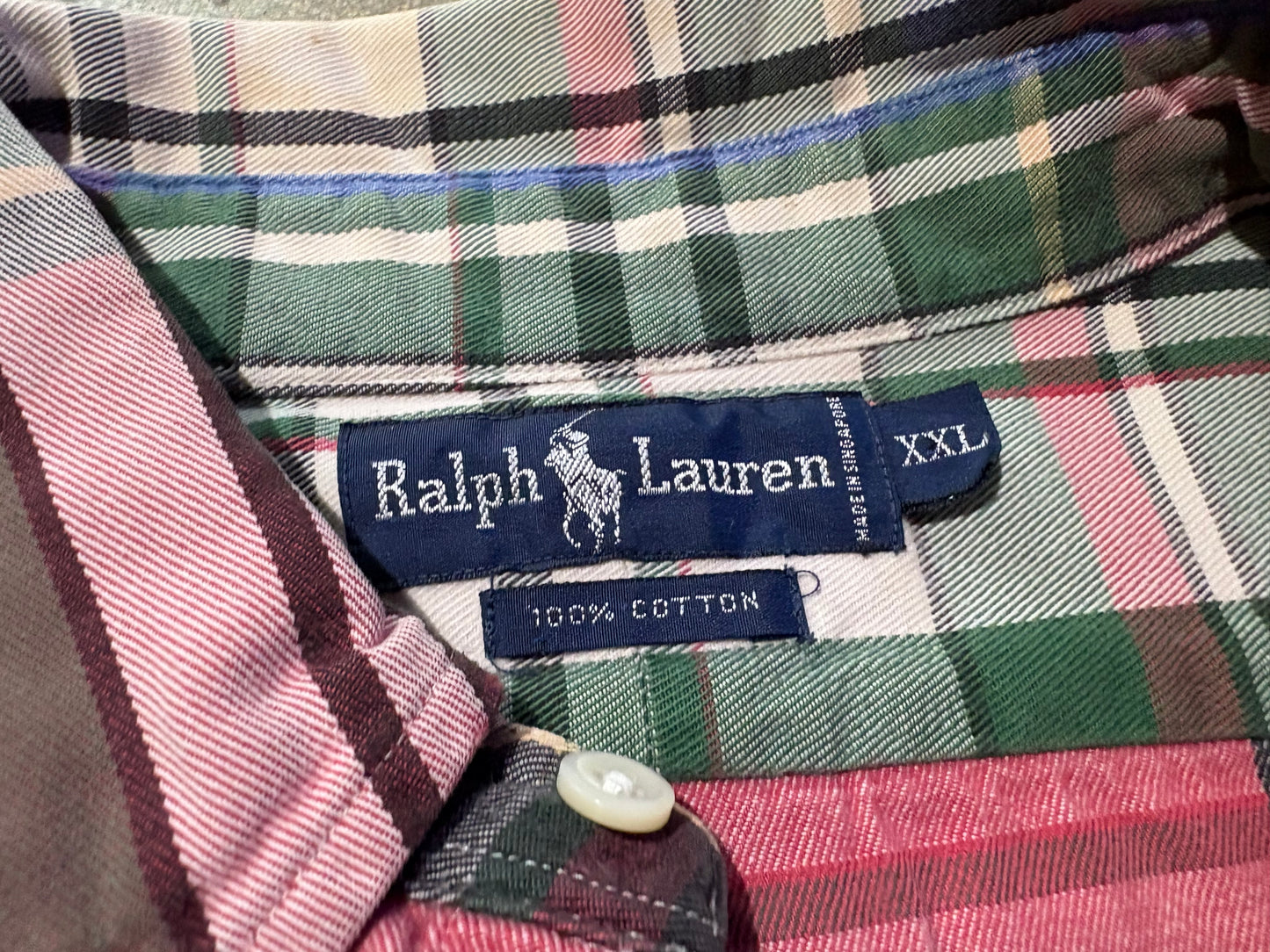 Polo Ralph Lauren Plaid Button Up Shirt - Red / Multicolor Size XXL