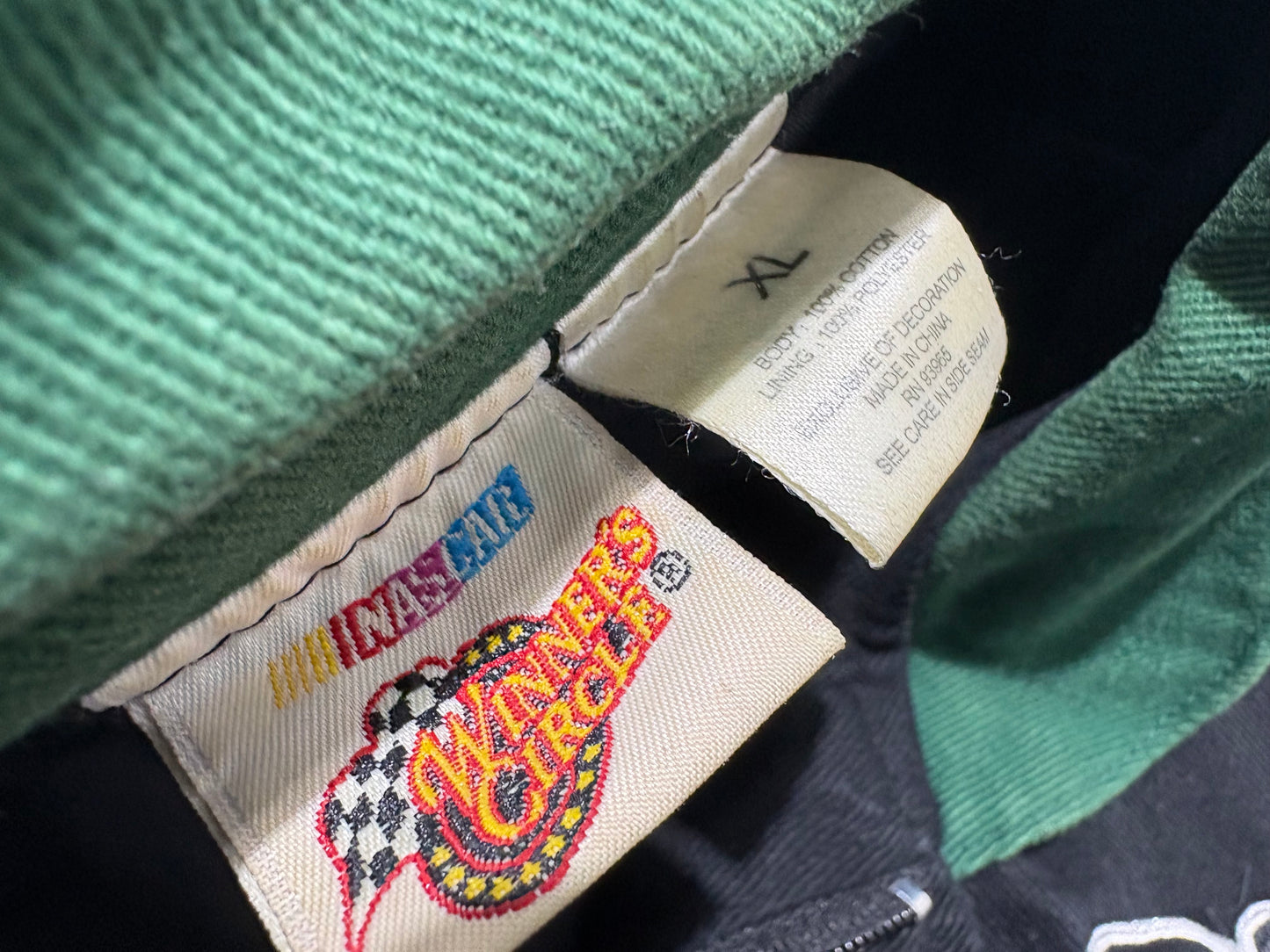 Winner Circle AMP Energy Racing Jacket - Black / Green Size XL