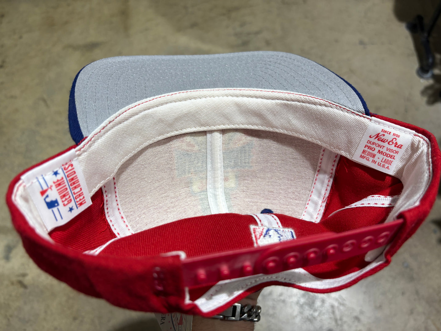 1988 Cincinnati Reds All Star Game Snapback - White / Blue/ Red