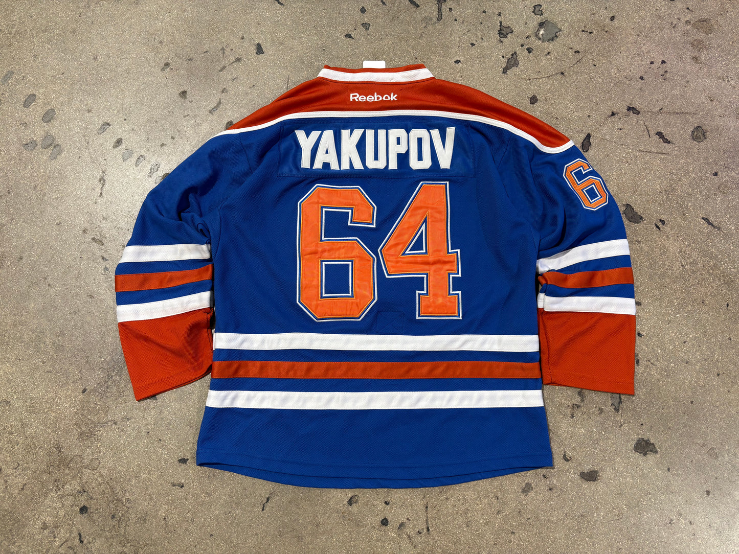 Reebok Edmonton Oilers Yakupov #64 Authentic ON ICE Jersey Size 52