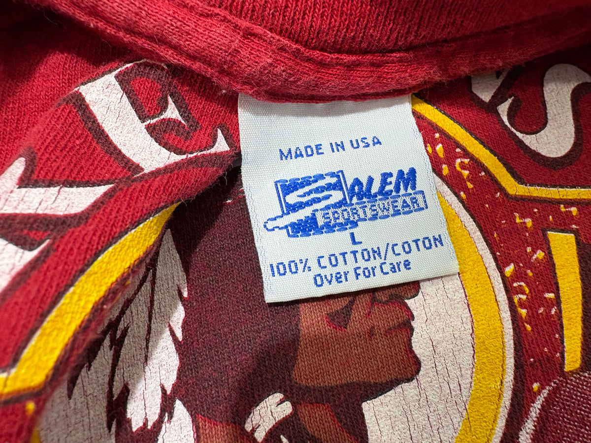 1992 Washington Redskins NFC Champs Tee - Red Size Large