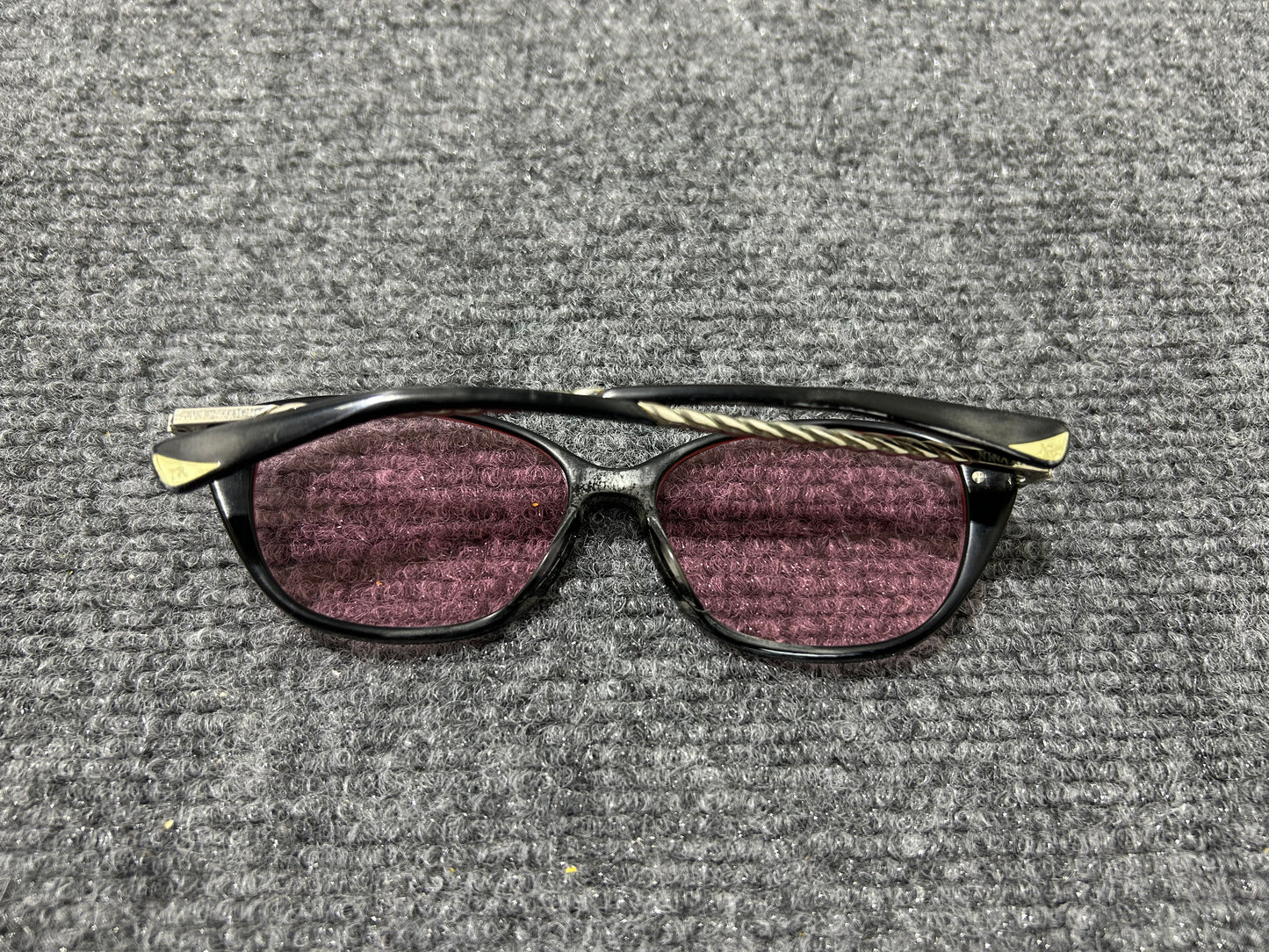 Nina Ricci Chain Glasses - Black/Silver