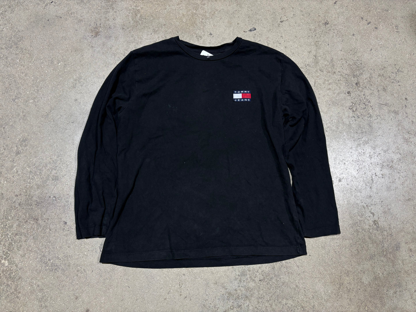 Tommy Hilfiger Tommy Jeans Longsleeve Tee - Black Size XL