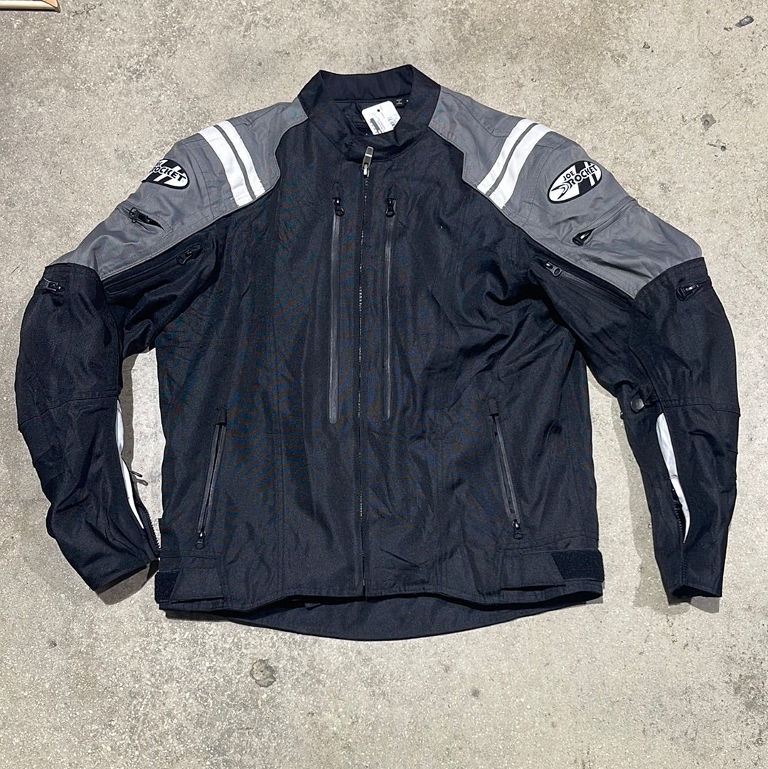 Joe Rocket Motorcycle Jacket - Grey/Black Size Medium