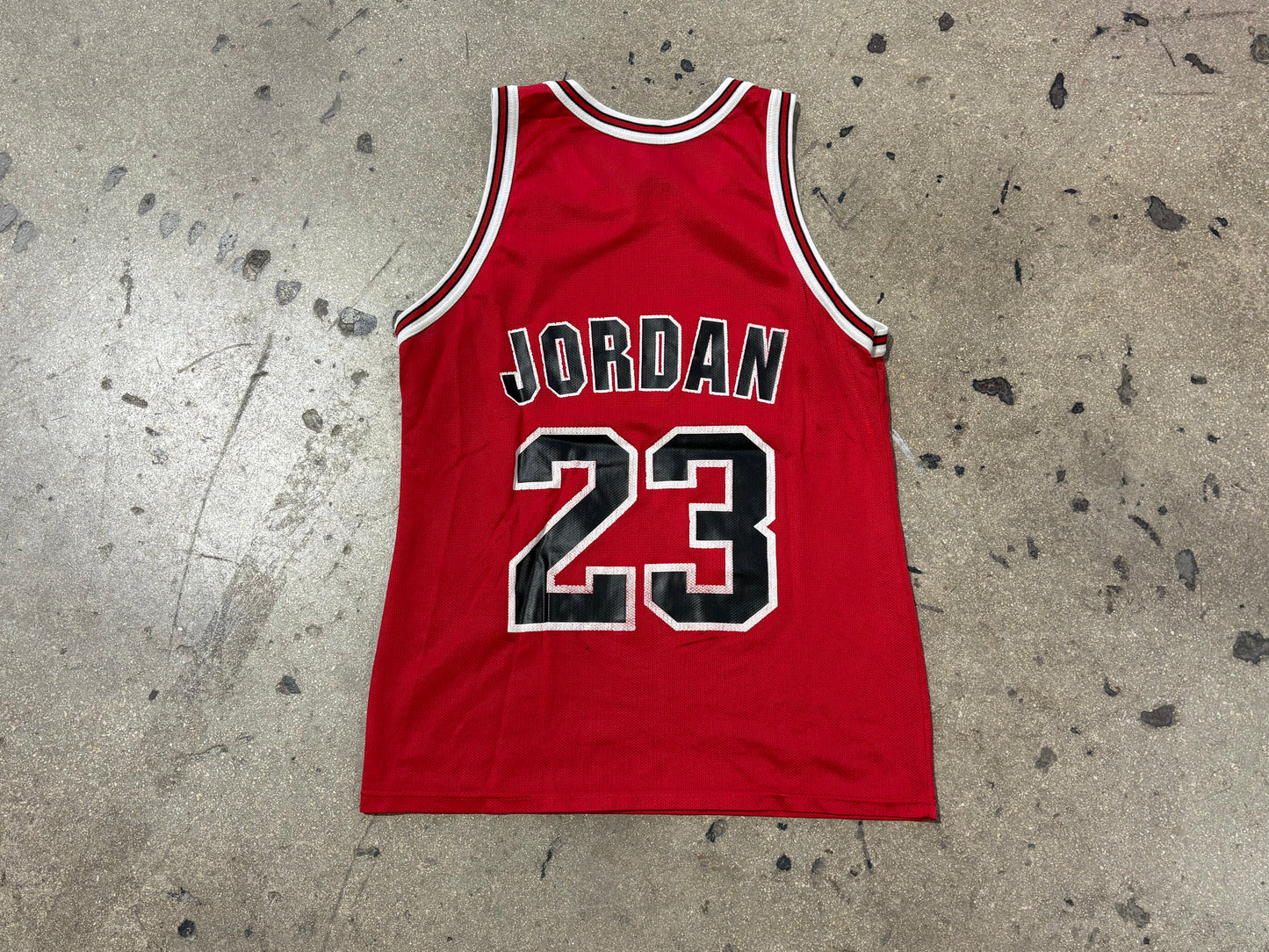 Champion Chicago Bulls #23 Jordan Jersey - Red Size Small