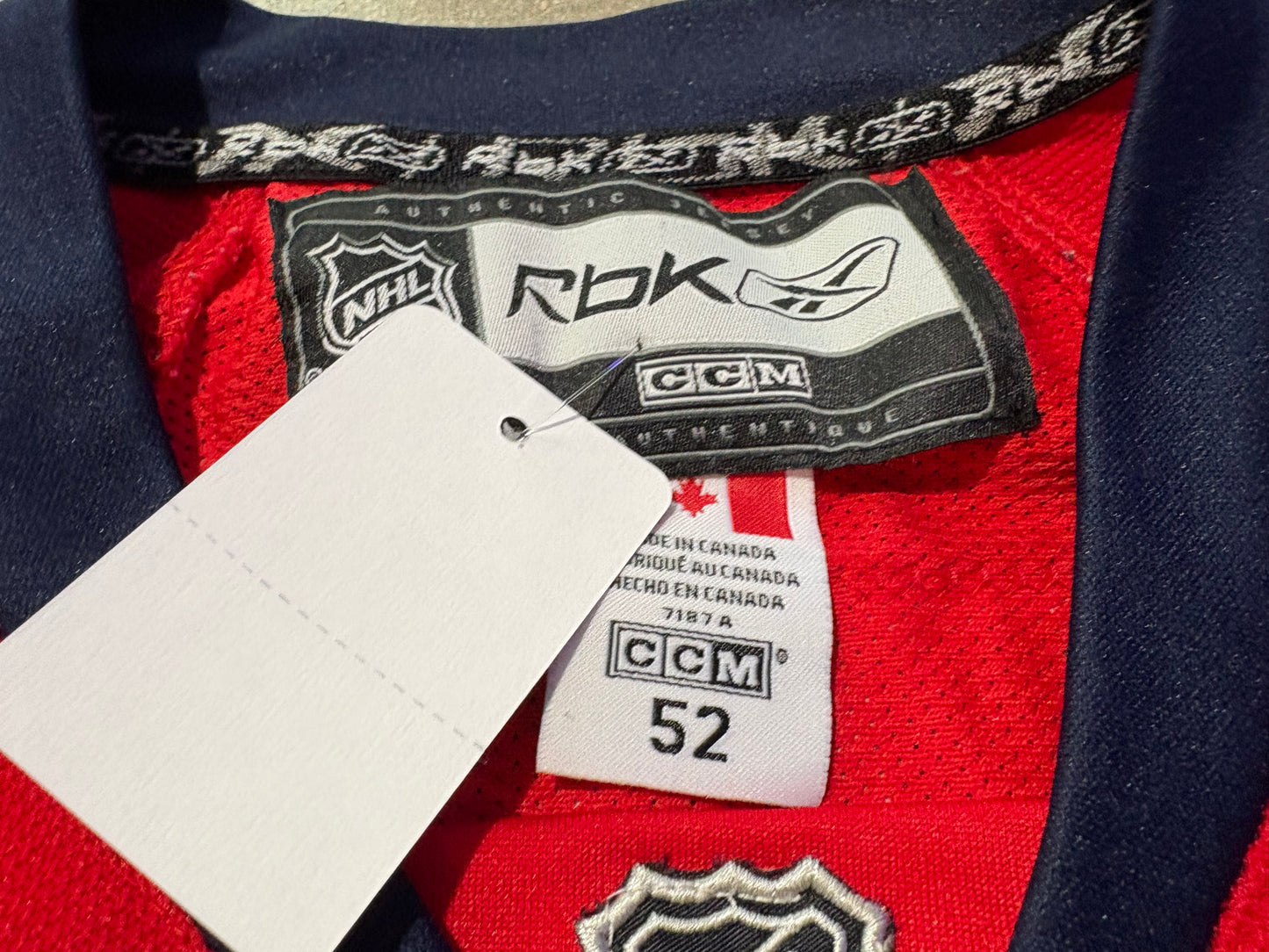 Reebok Washington Capitals Ovechkin #8 Authentic Jersey Size 52