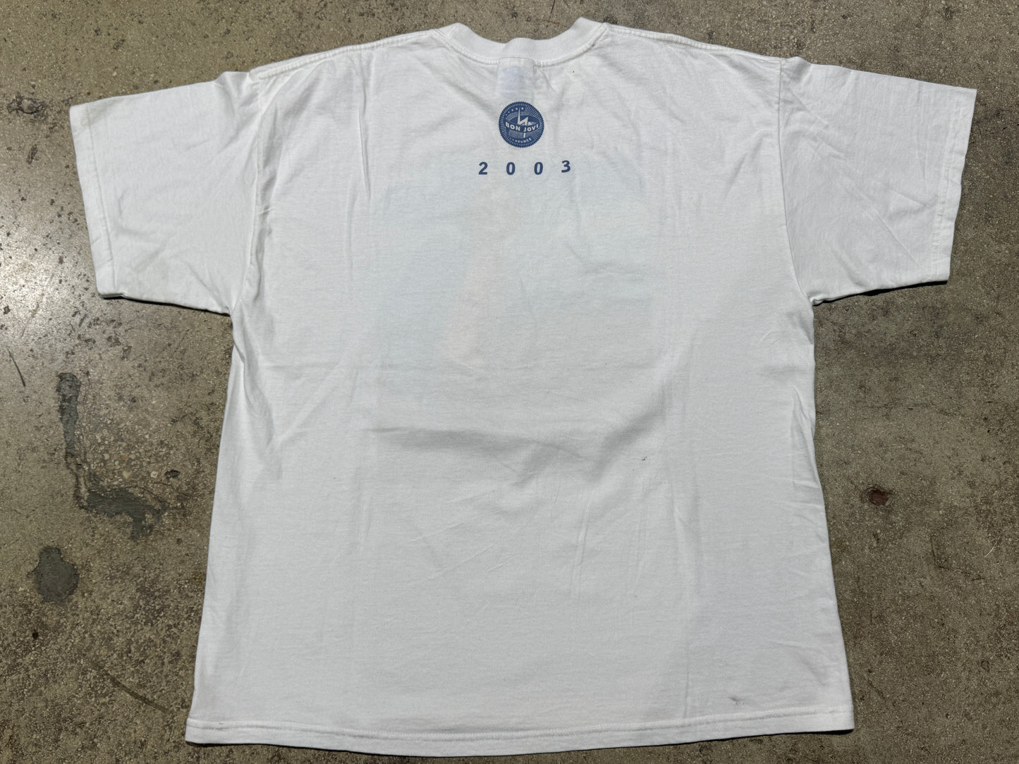 2003 Bon Jovi Tee - White Size XL