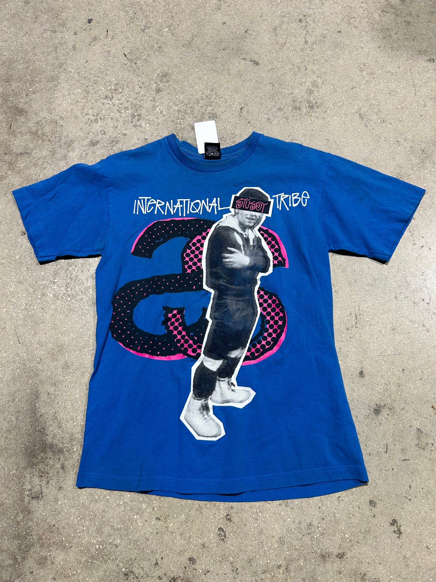 Stussy International Tribe Tee - Blue Size Medium