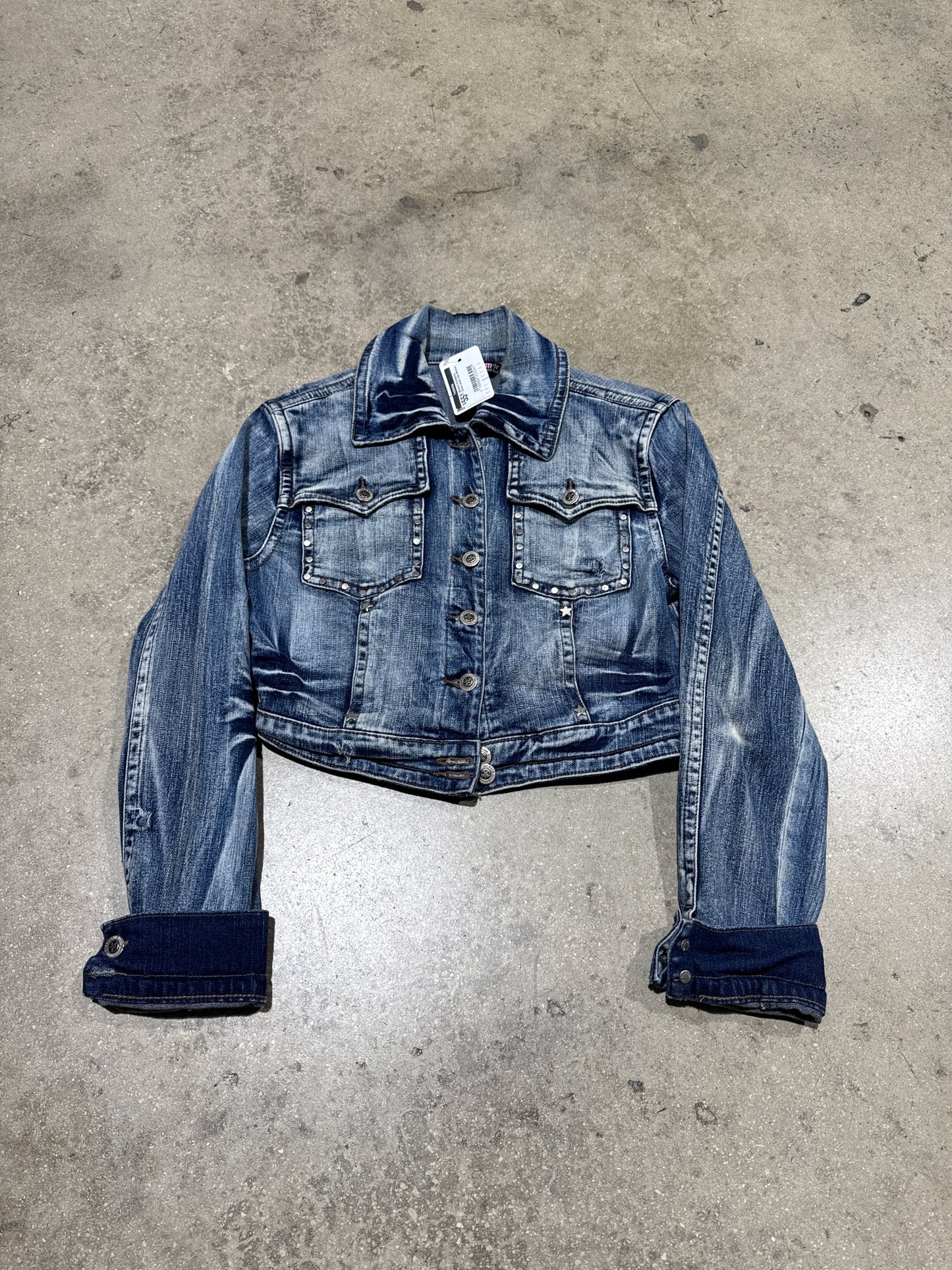 Womens Bubblegum Denim Jacket Size Medium