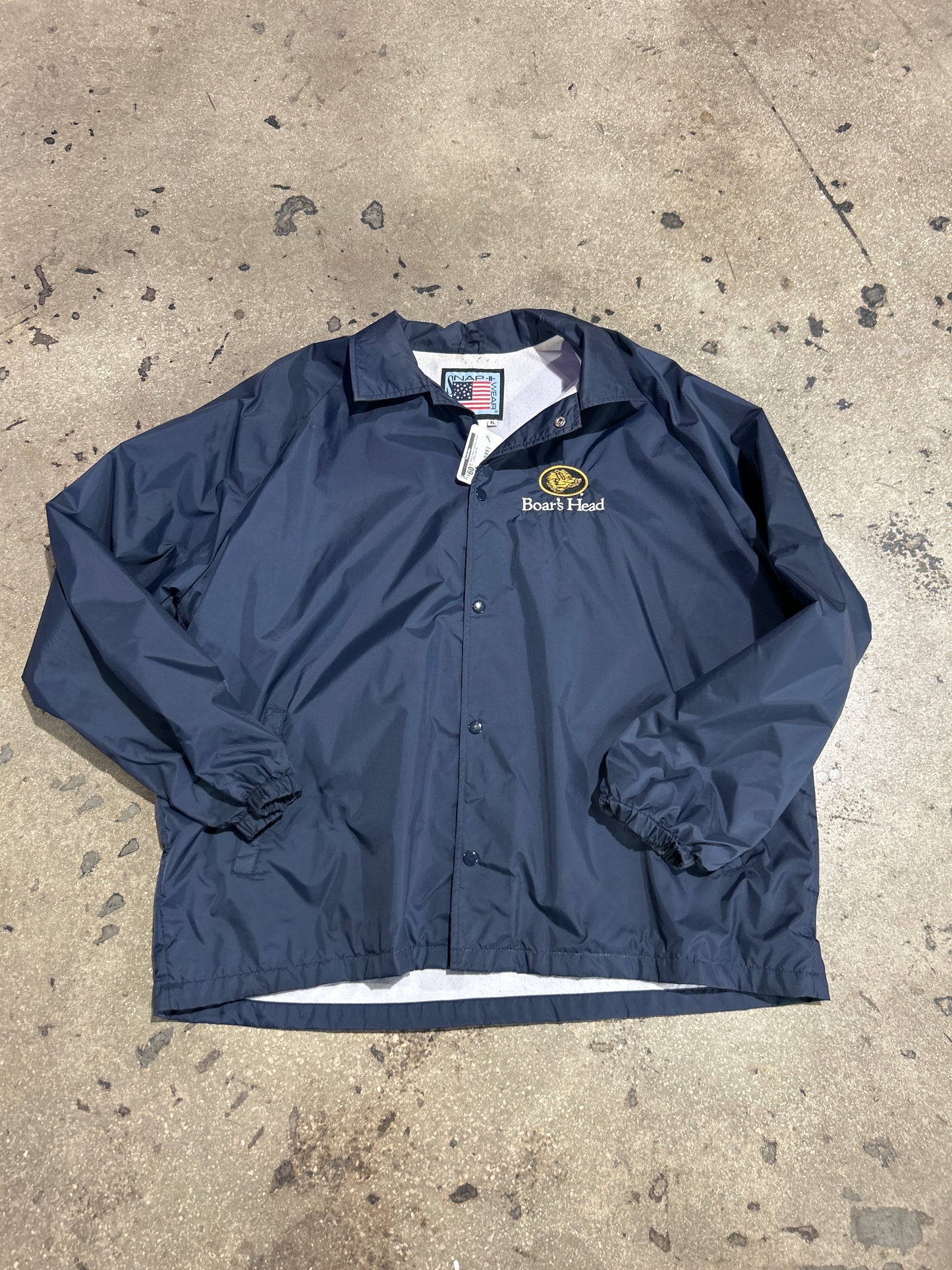 Boars Head Coaches Jacket - Navy Size XL