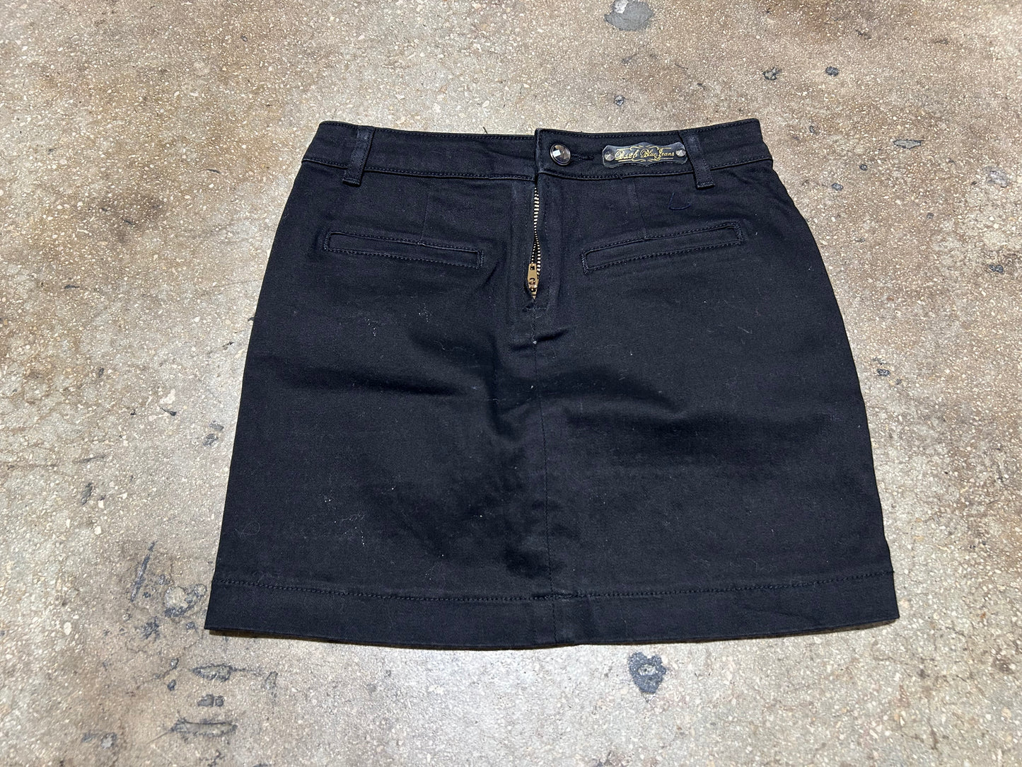 BS2B Studded Denim Skirt - Black Size Small