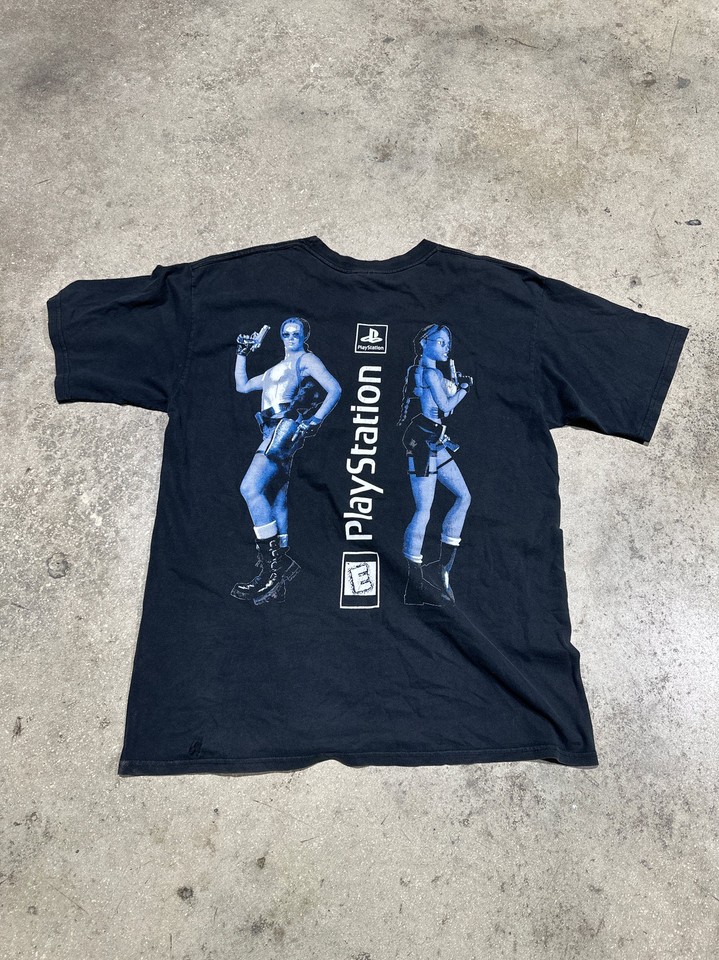 Tomb Raider PlayStation One Tee - Black Size XL