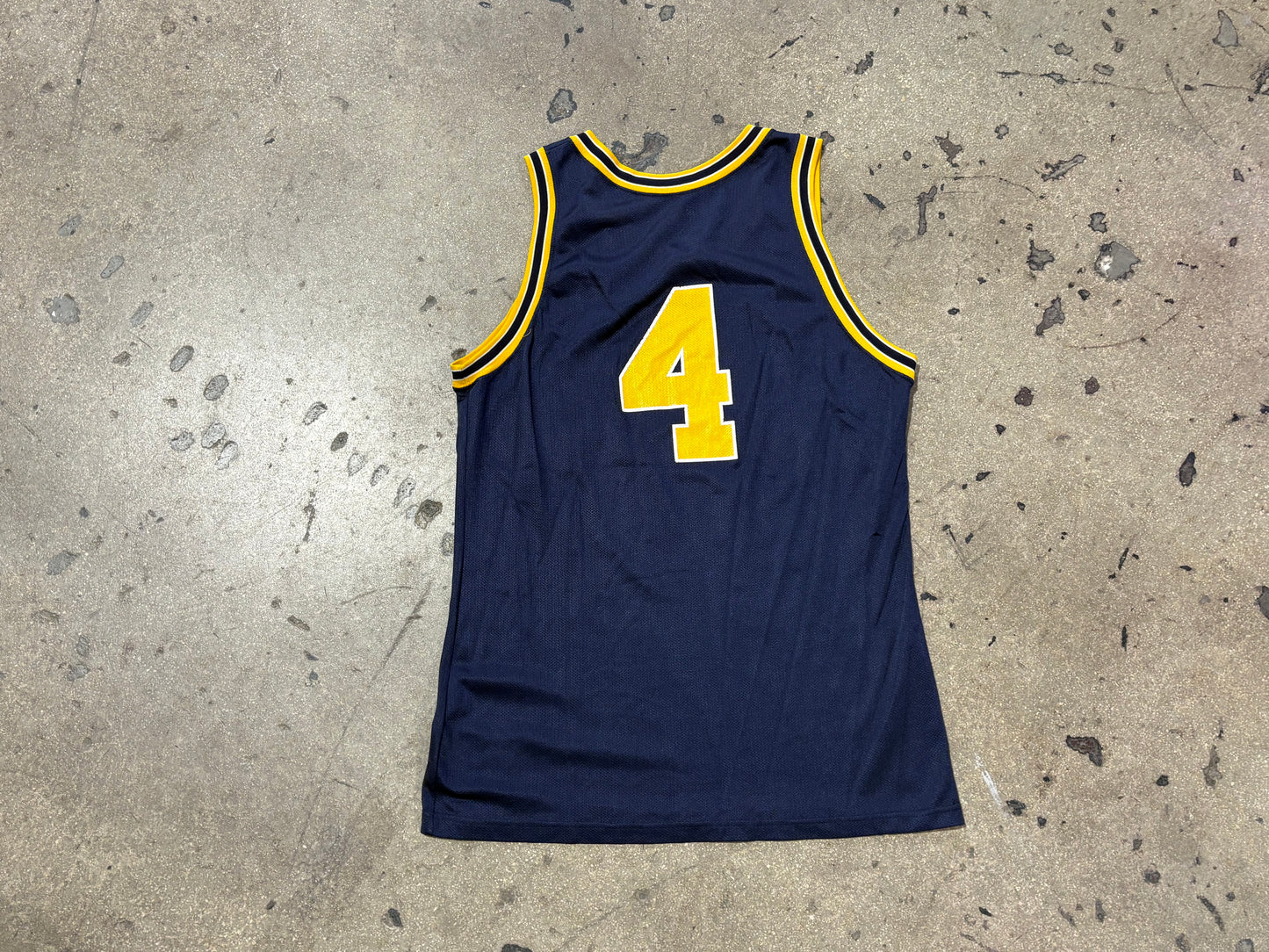 Champion Michigan #4 Jersey - Navy Size 44 / Large