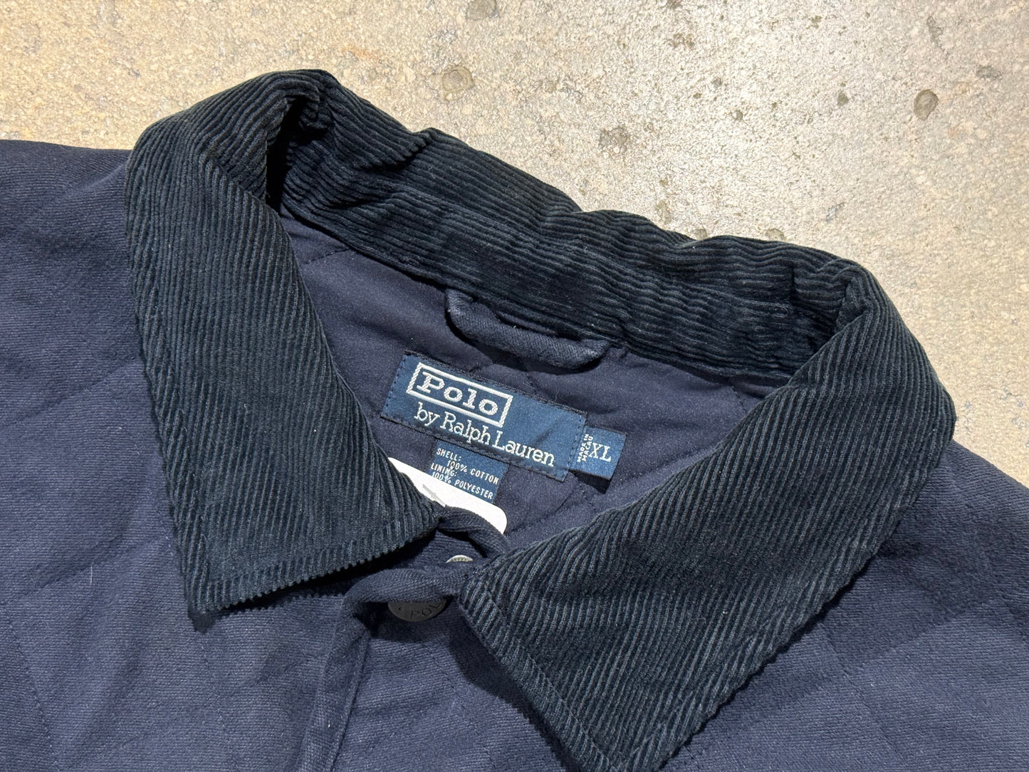 Polo Ralph Lauren Corduroy Collar Down Style Jacket Size XL