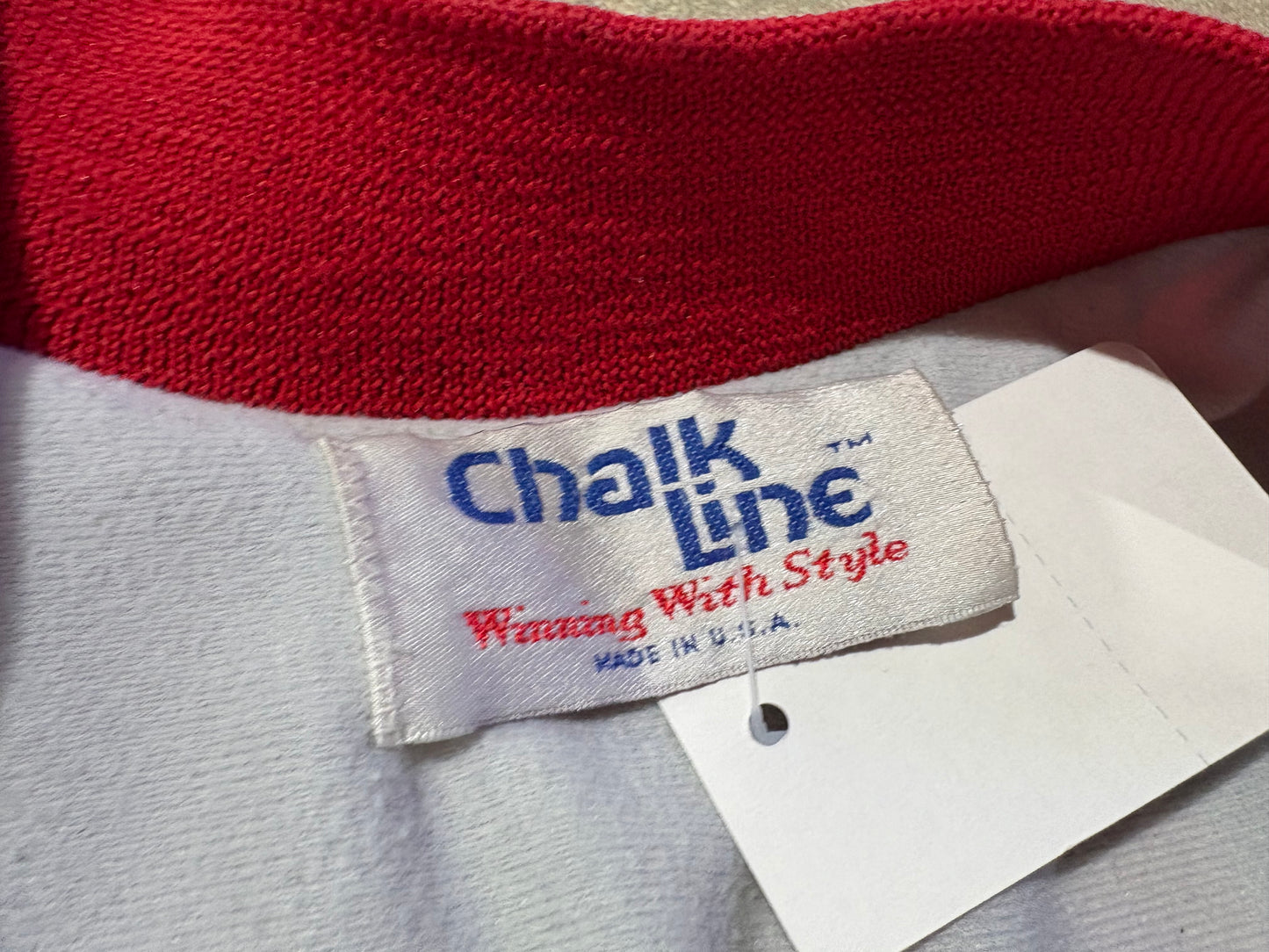 Chalkline Michael Jordan Animation Jacket - White/Red Size Large