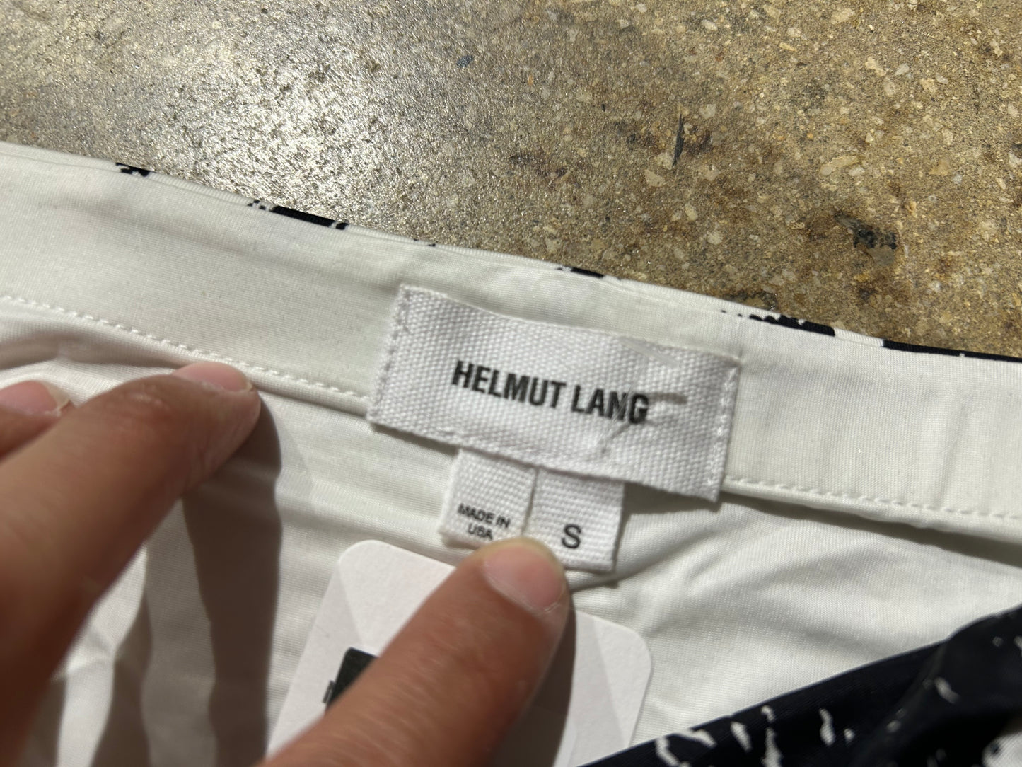 Helmut Lang Skirt - Black/White Size Small