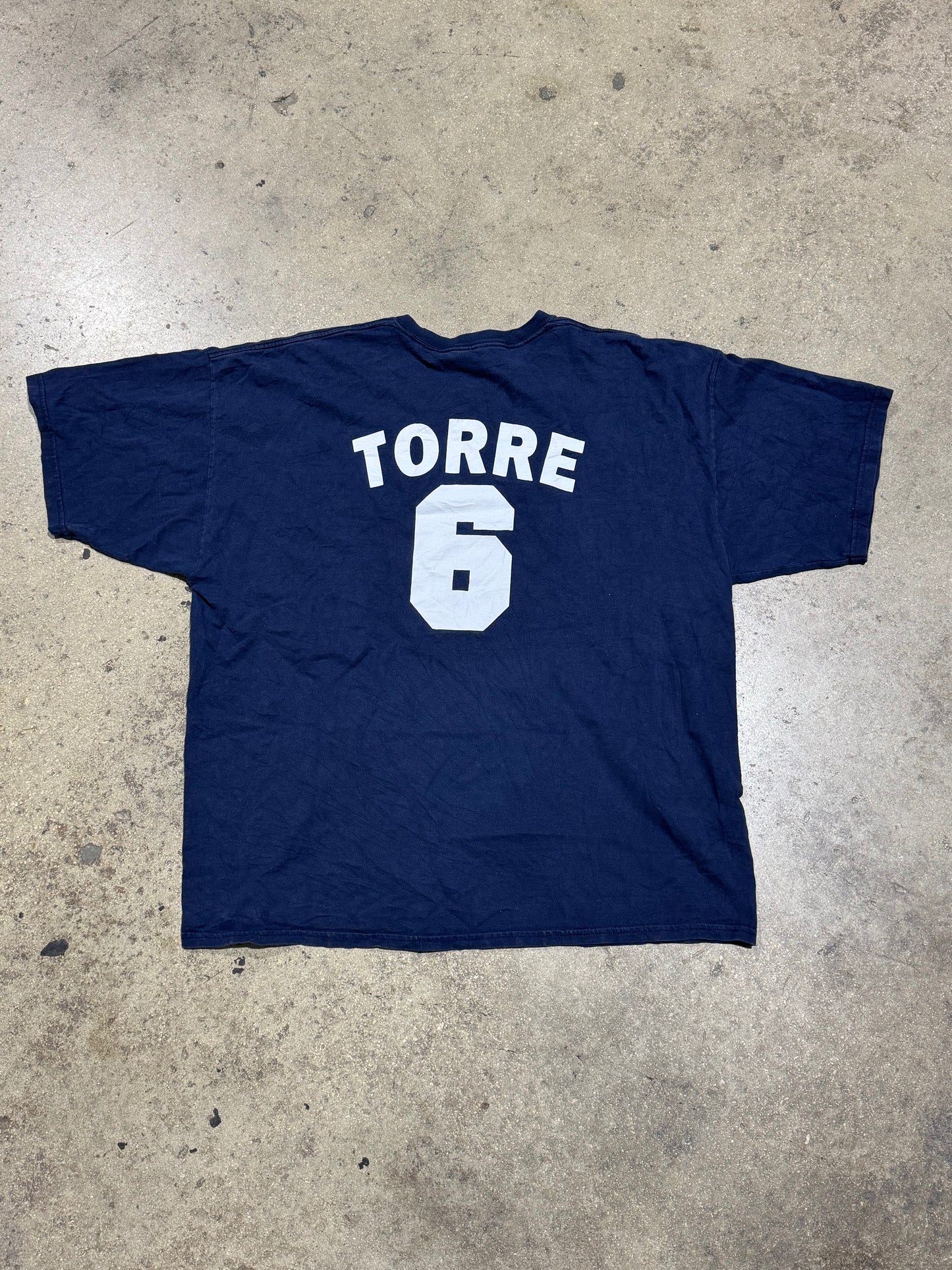 New York Yankees Joe Torre Commemorative Tee - Navy Size XXL