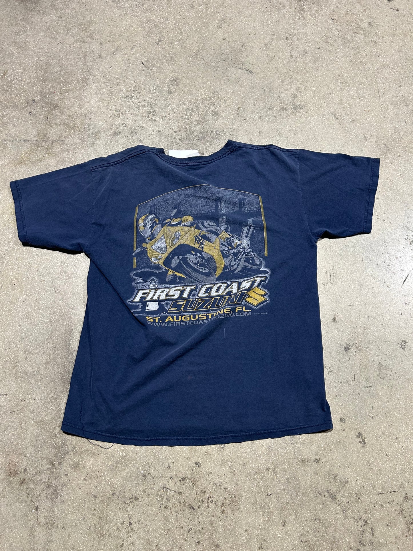 2005 First Coast Suzuki Tee - Navy Size Large