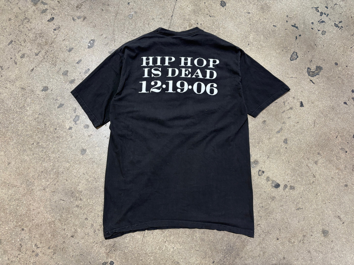 2006 Nas The N: Hip Hop Is Dead Tee - Black Size XL