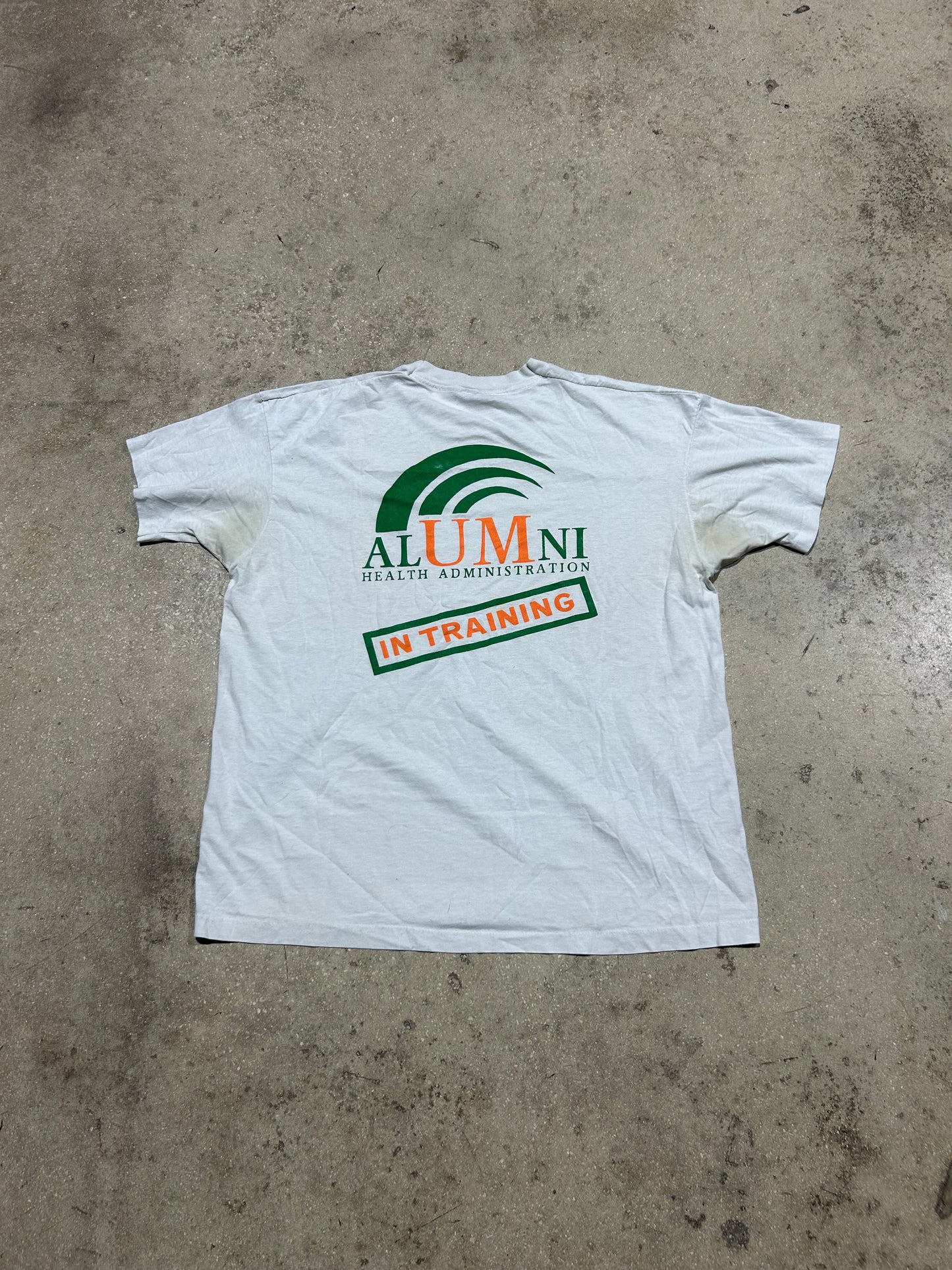 University Of Miami Alumni Tee - White Size XL