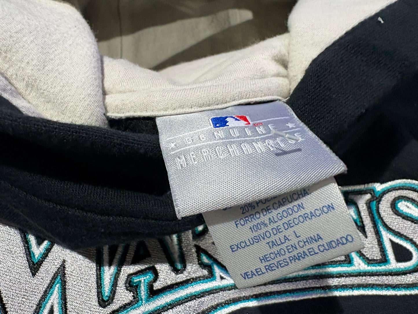 Kid Florida Marlins Hoodie - Black Size Large