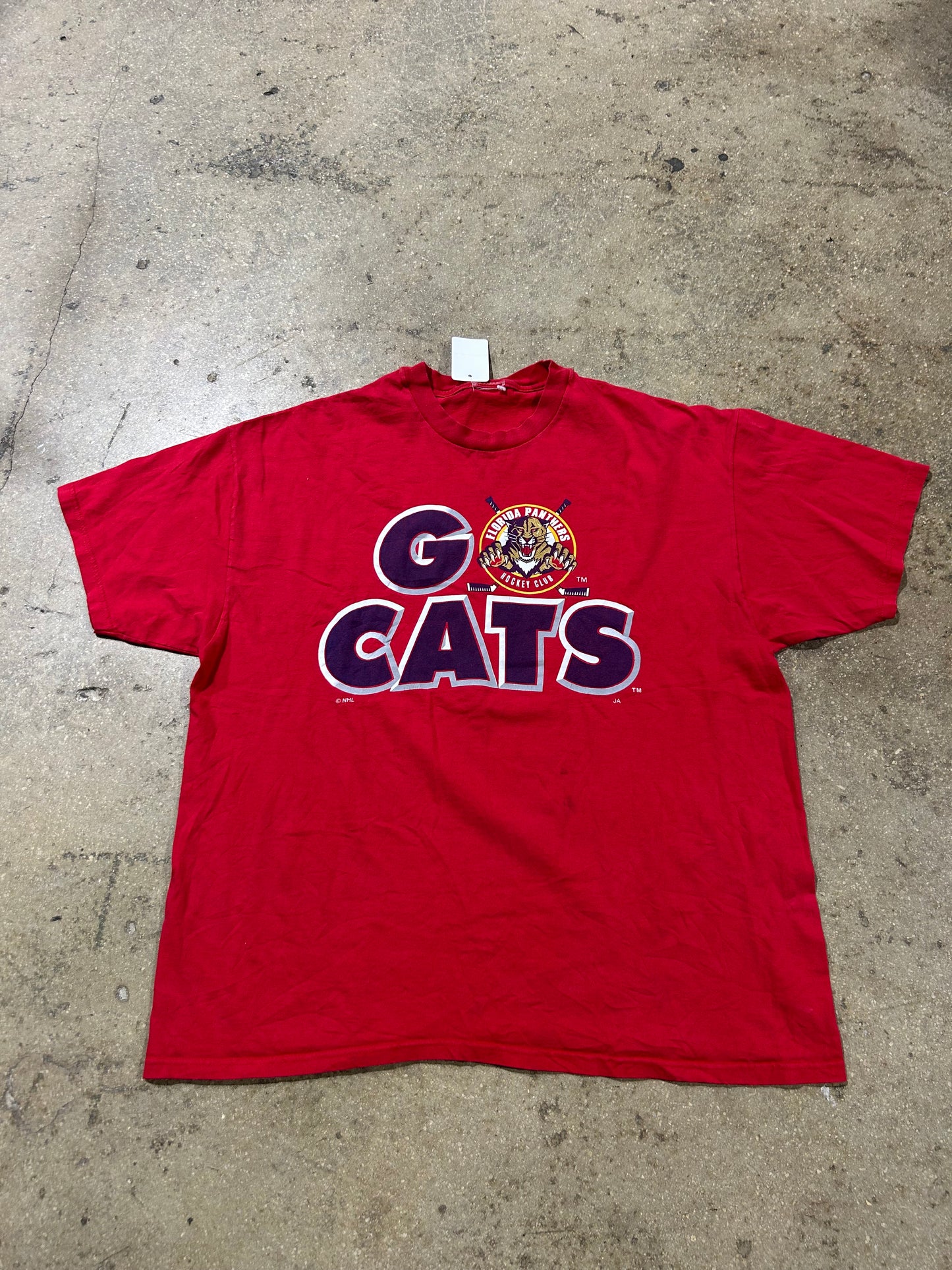 Florida Panthers Go Cats Tee - Red Size XXL
