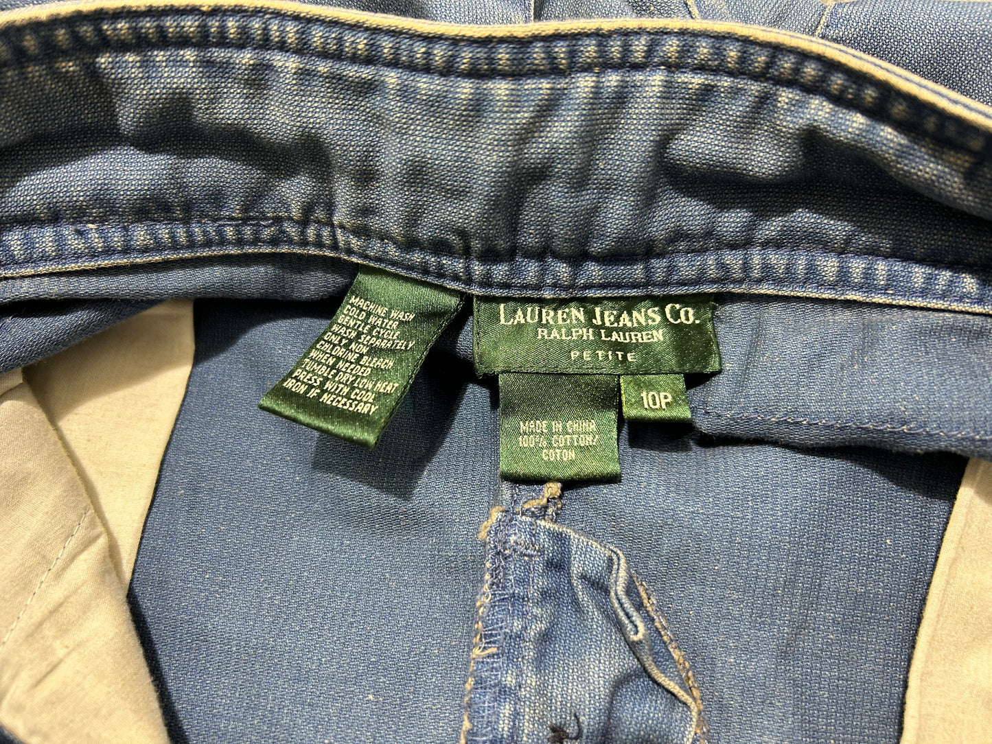 WMNS Ralph Lauren Jeans Cargo Pants - Blue Size 10(con)