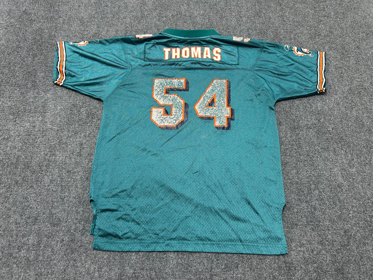 Kids Miami Dolphins Zach Thomas #54 Football Jersey - Teal Size XL(con)