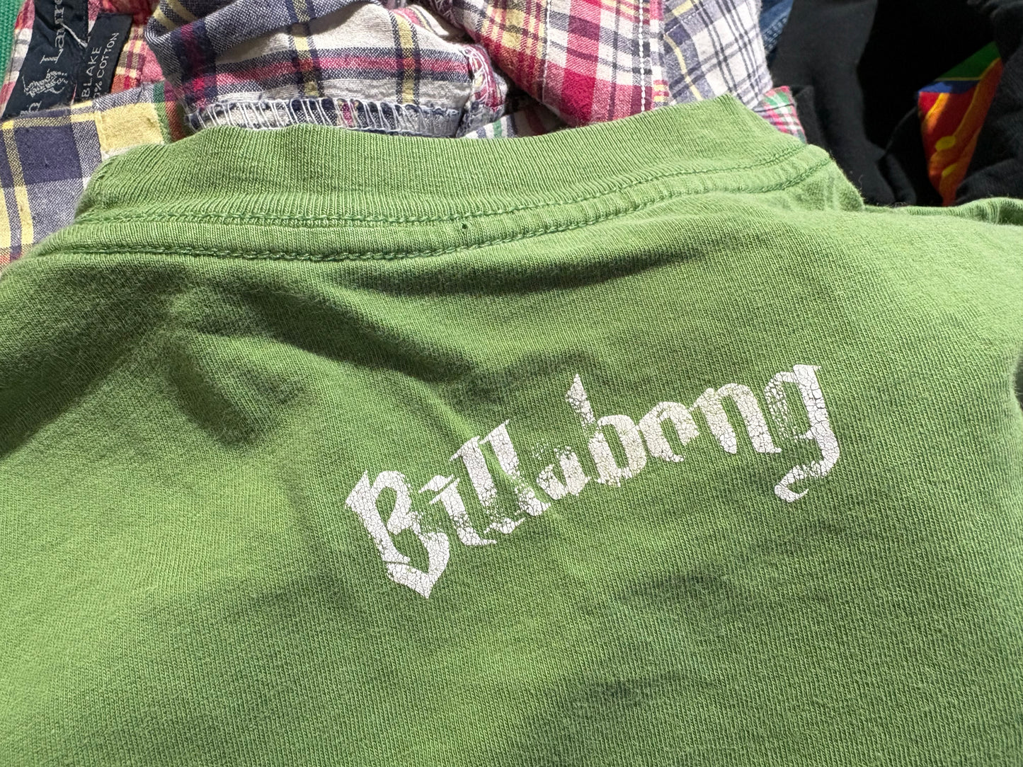 Billabong Crest Logo Tee - Green Size XL