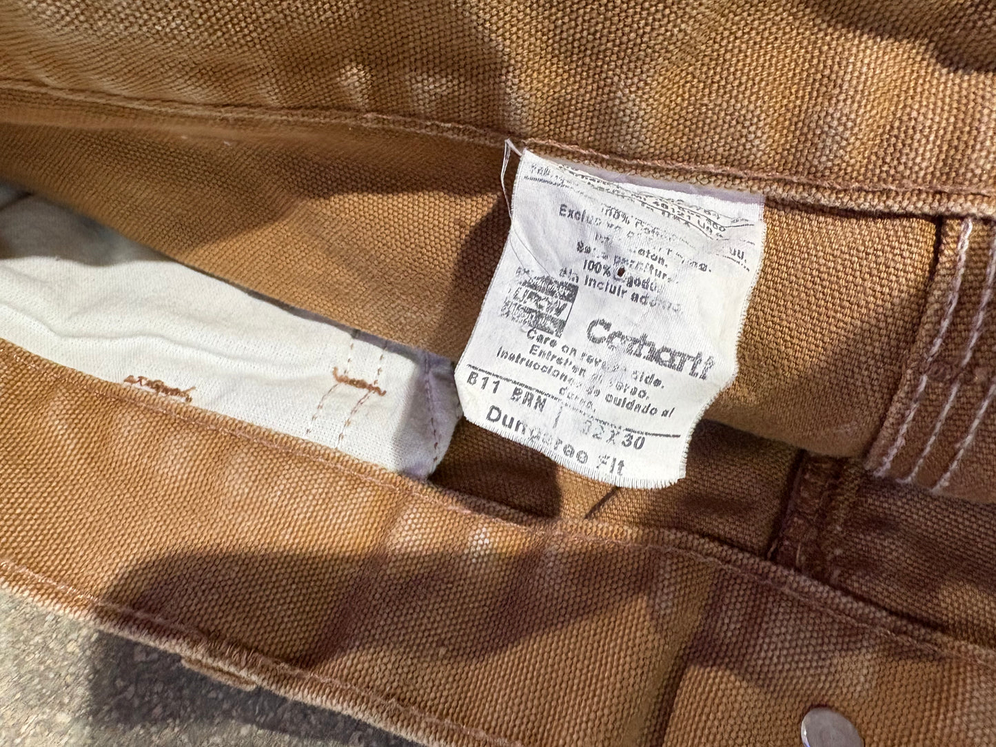 Carhartt Carpenter Work Pants - Dark Khaki Size 32 x 30
