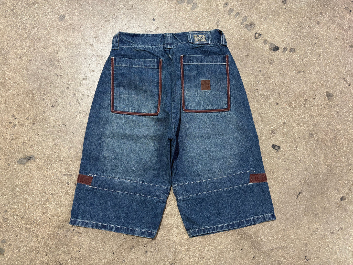 Marithe Francois Girbaud MFG Shuttle Denim Jhorts - Blue/Aubergine Size 34
