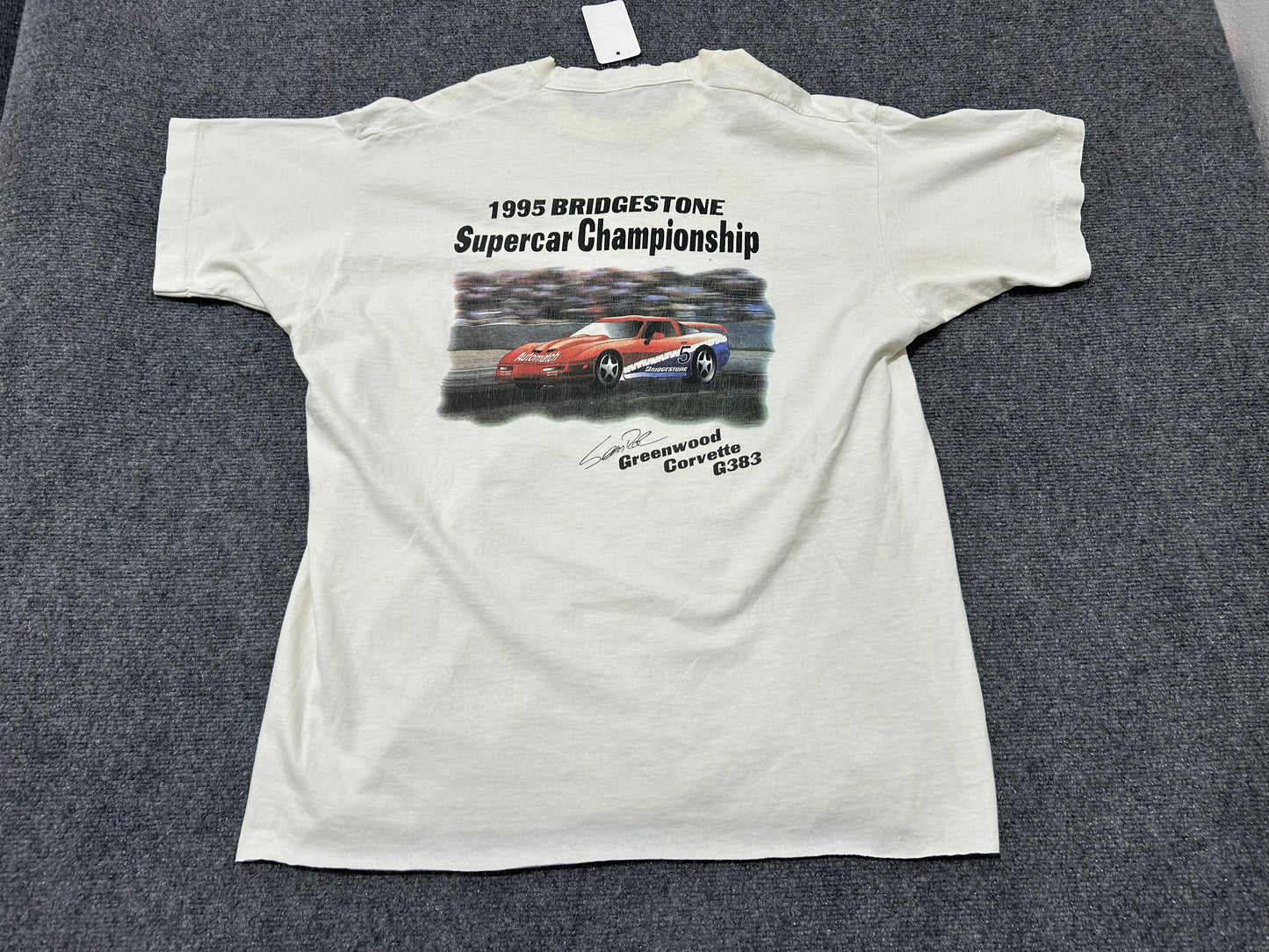 1995 Bridgestone Supercar Championship Tee - White Size XL