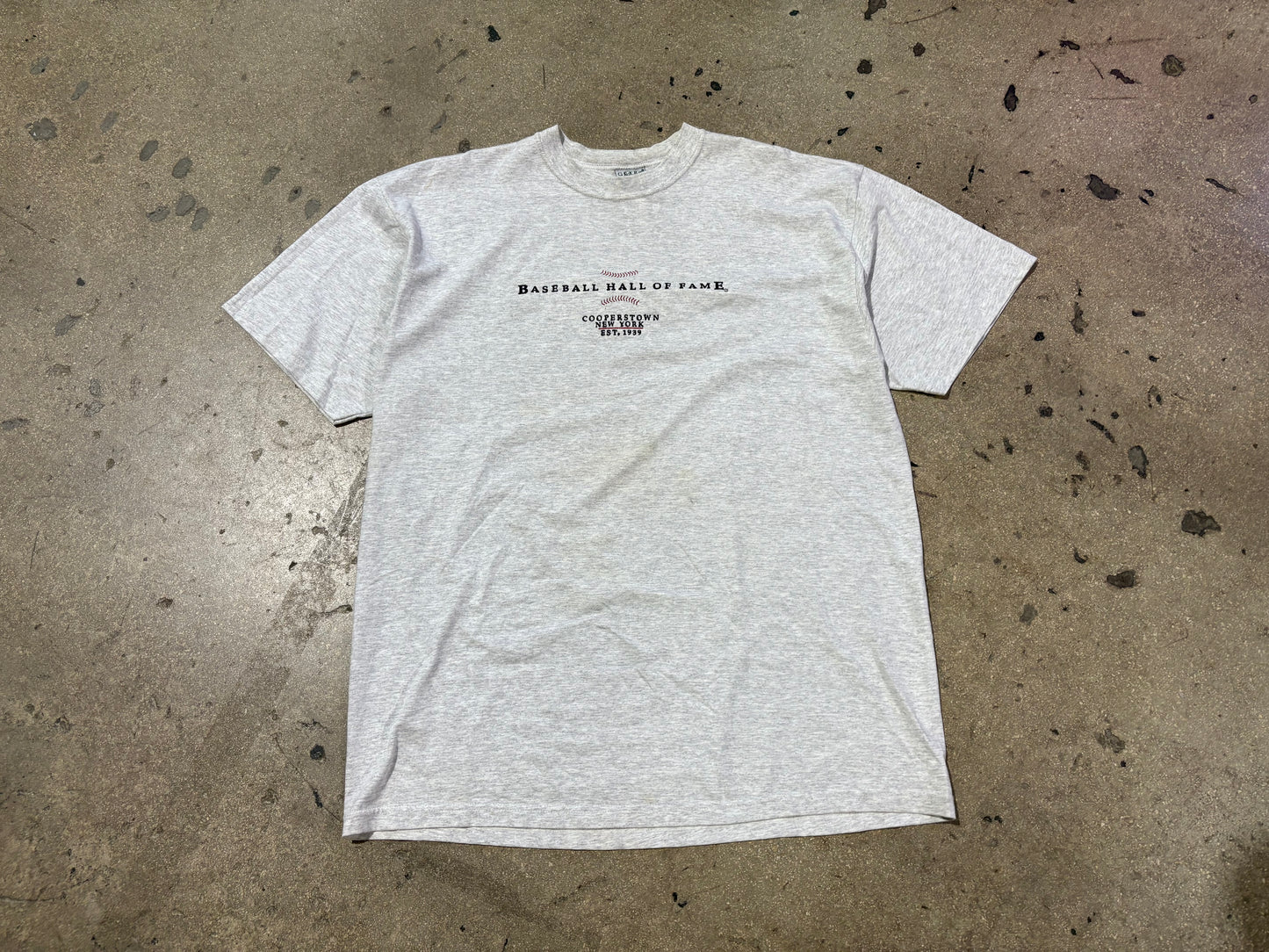 Baseball Half of Fame Tee - Gray Size XXL