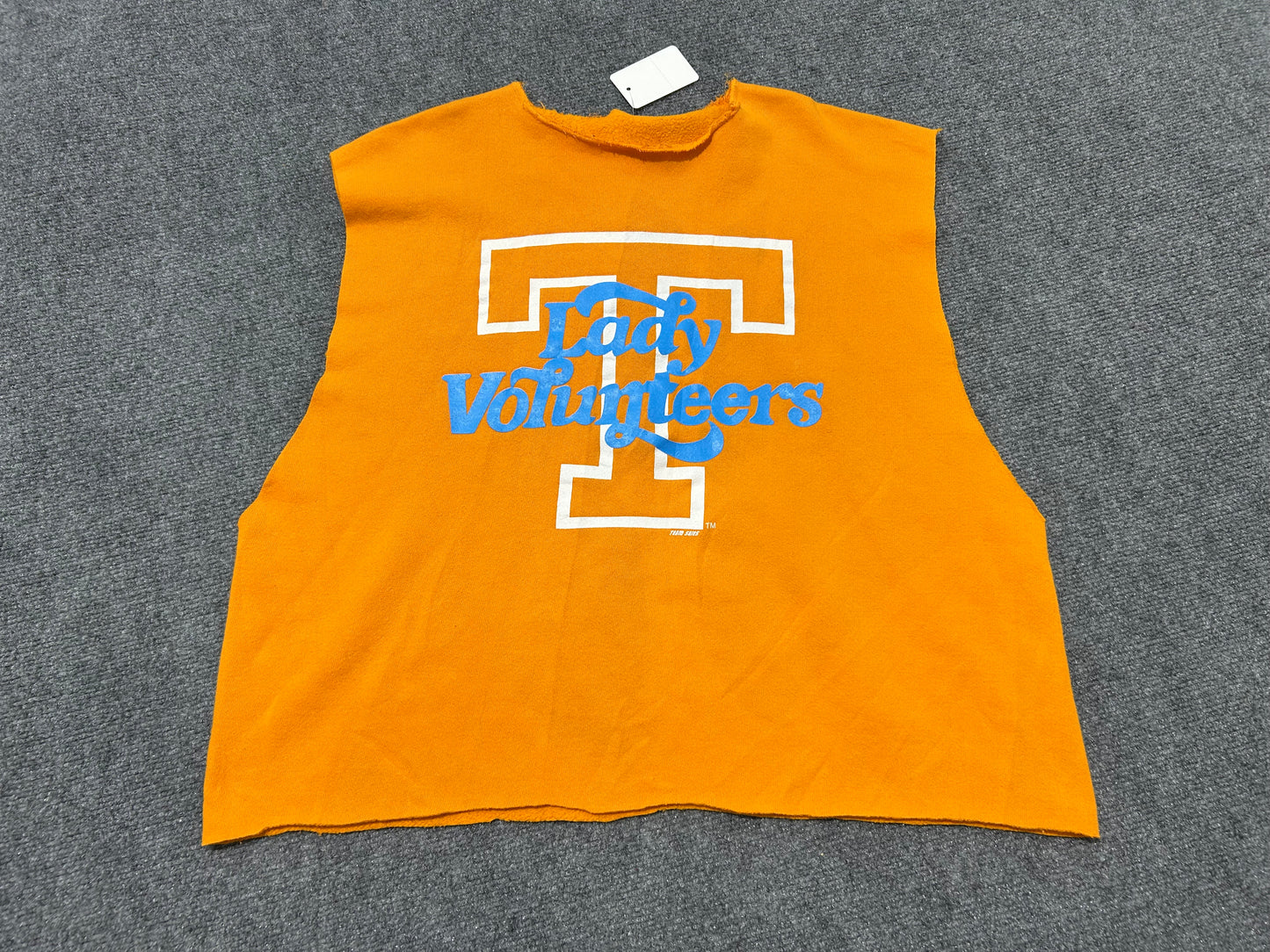 Cutoff Sleeveless Tennessee Lady Volunteers Crewneck - Orange Size XL
