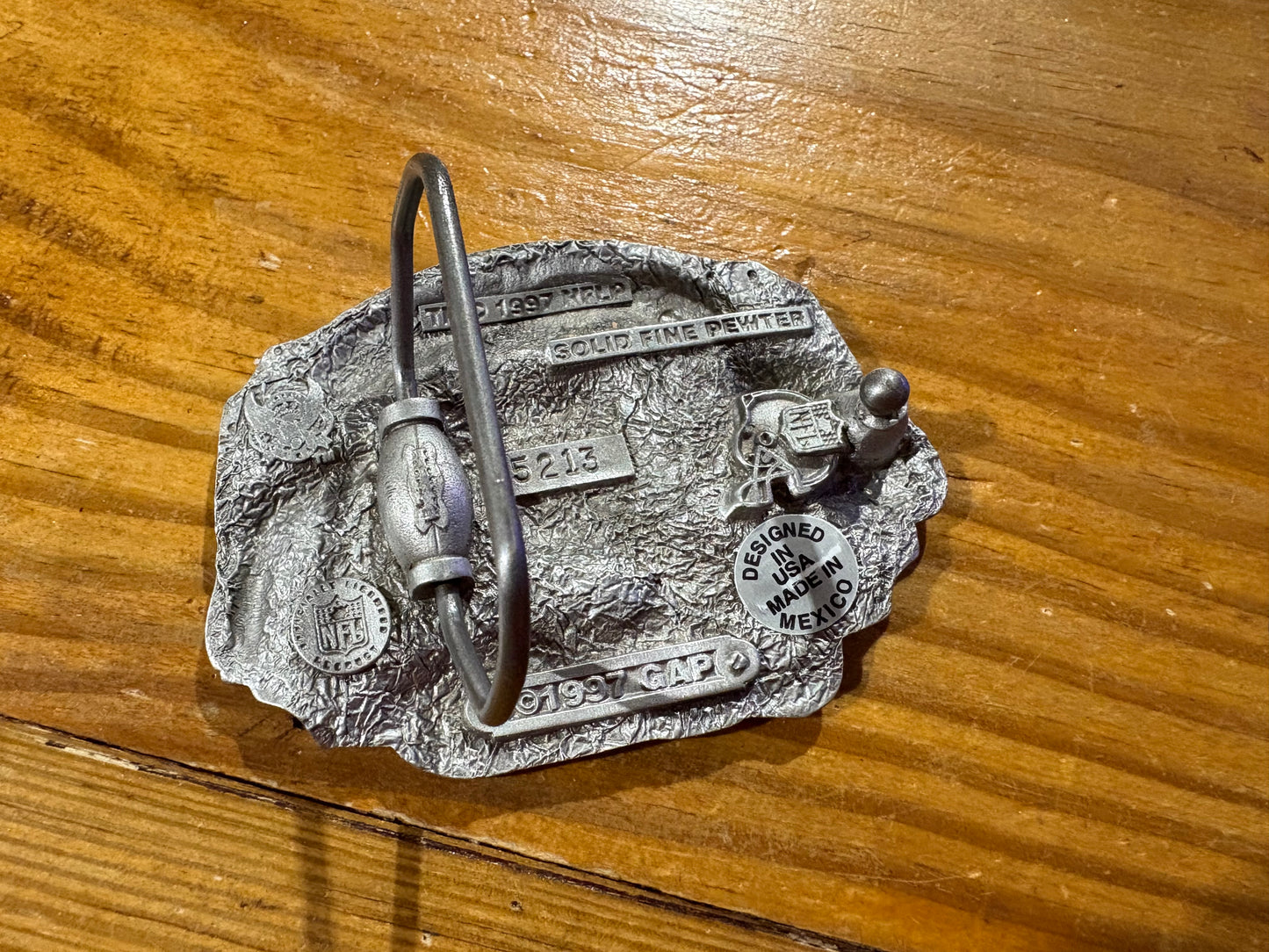 1997 Miami Dolphins Belt Buckle - Silver