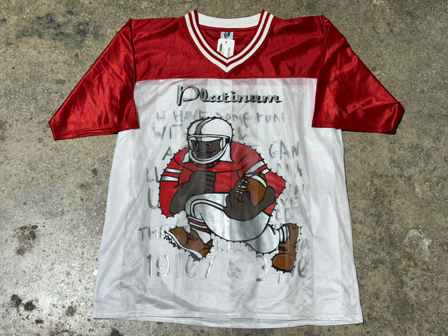 Platinum Fubu Jersey - White/Red Size XL