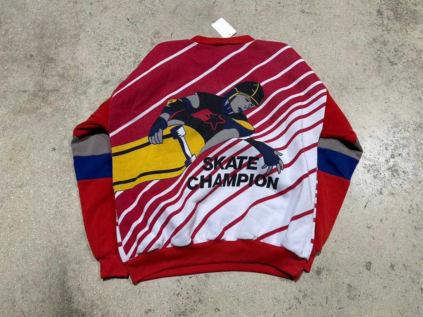 Skateboarding AOP Crewneck - Red/Multi Size Large