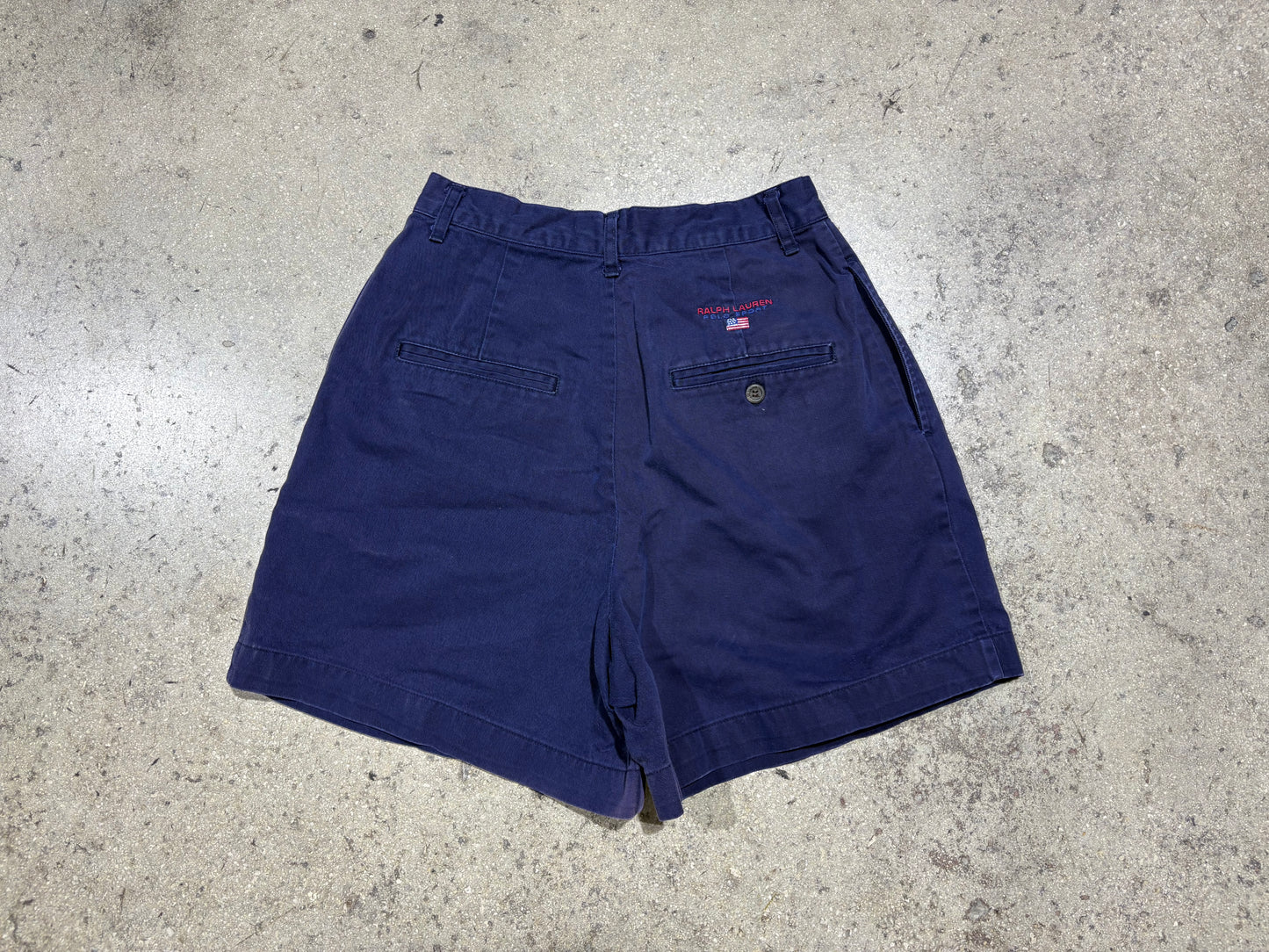 Womens Polo Sport Chino Shorts - Navy Size 4