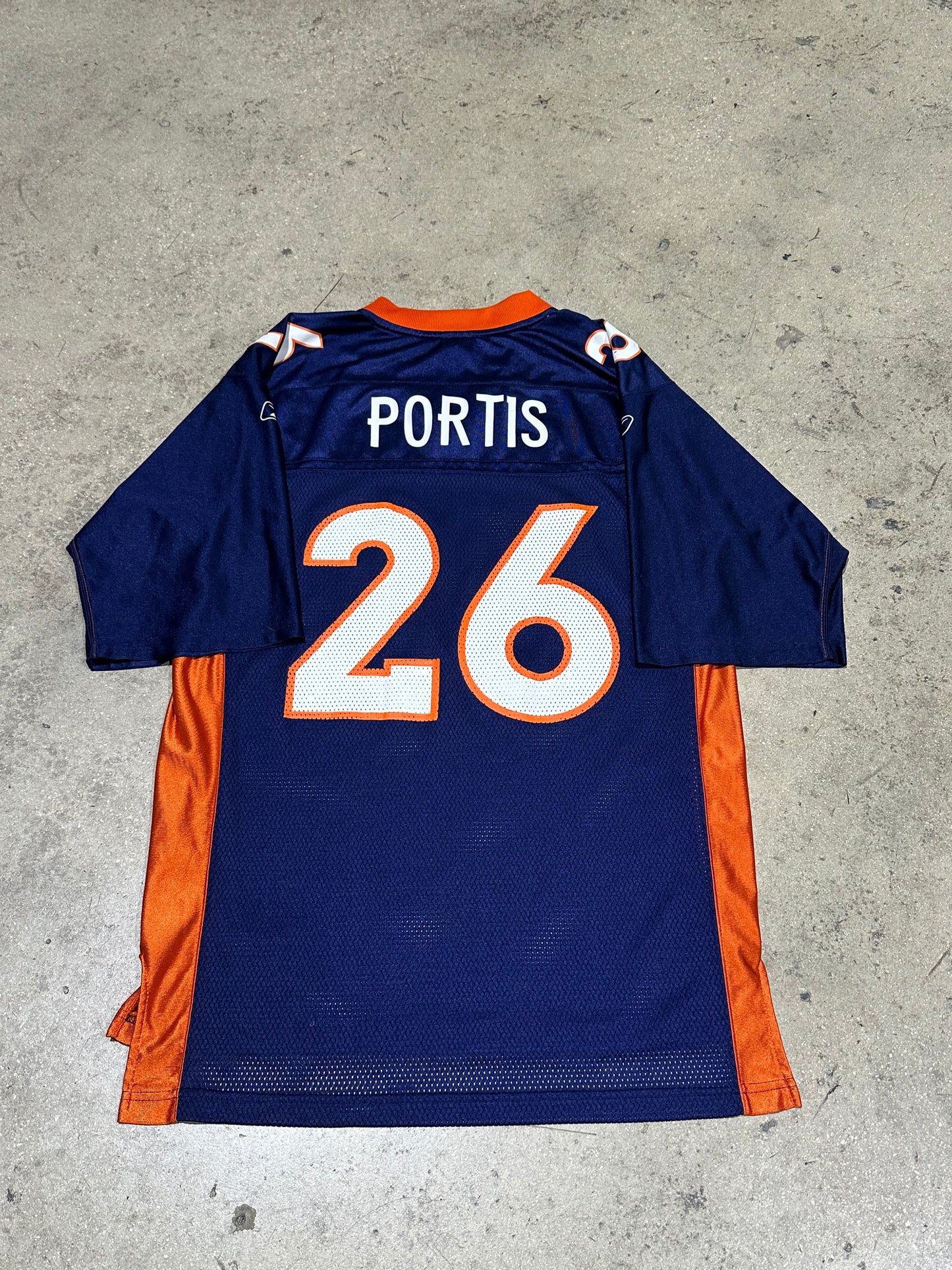 Denver Broncos Clinton Portis Football Jersey - Navy Size Medium