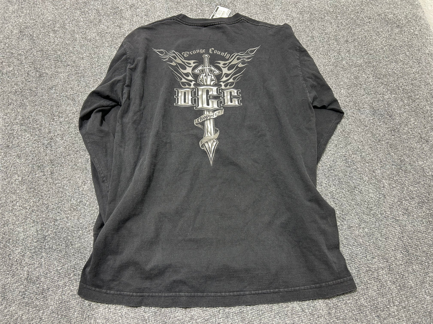 Orange County Choppers Sword Longsleeve Tee - Black Size Large